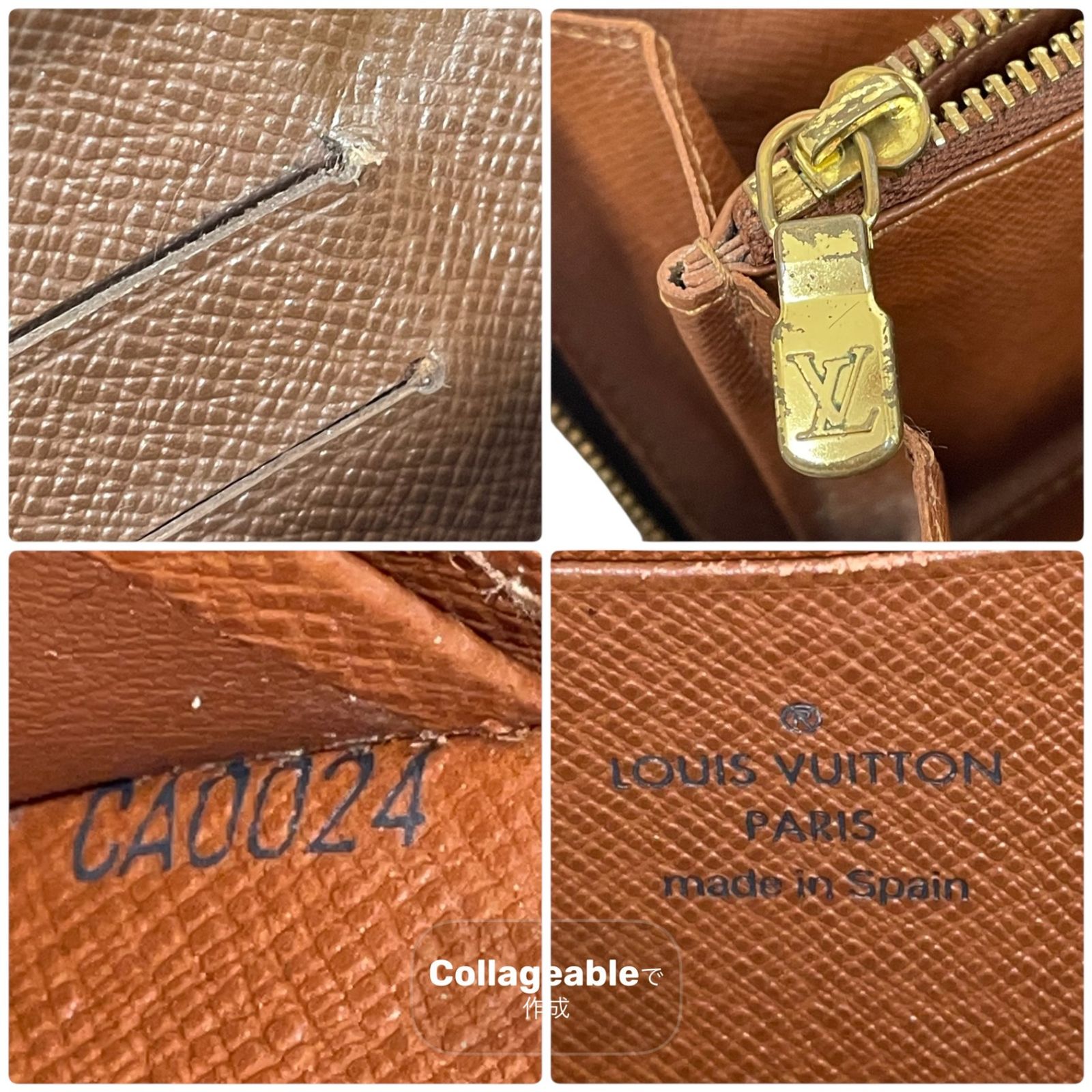 LOUIS VUITTON ルイヴィトン 長財布 ポルトモネジップ モノグラム
