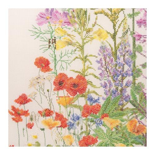 新品 テア・グーベルヌール クロス・ステッチｷｯﾄ American Wild Flowers 白のｱｲｰﾀﾞ16カウント 大人向け 554A