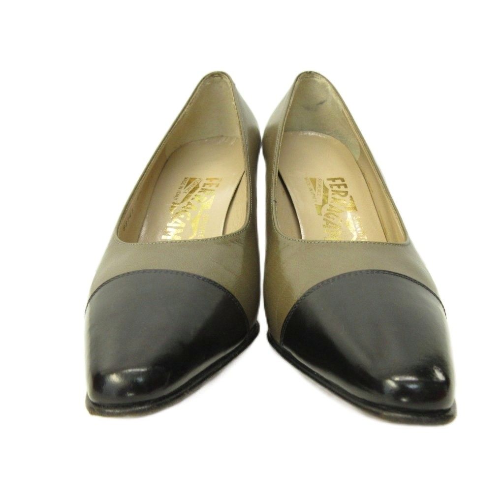 サルヴァトーレフェラガモ Salvatore Ferragamo パンプス レザー