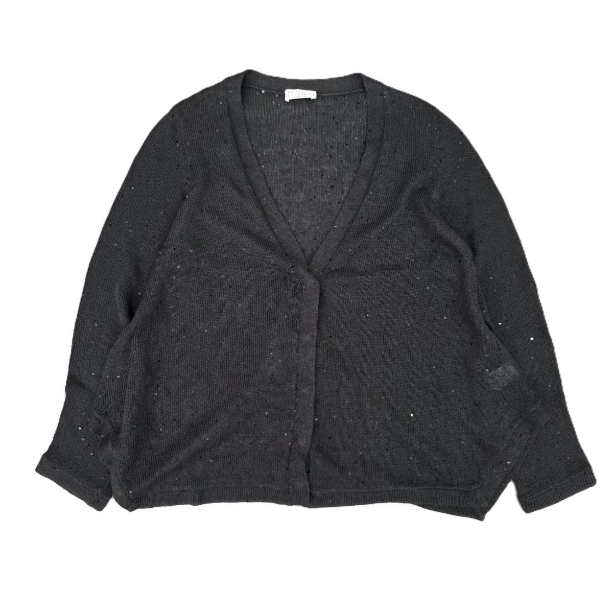 Brunello Cucinelli ブルネロクチネリ リネン シルク スパンコール