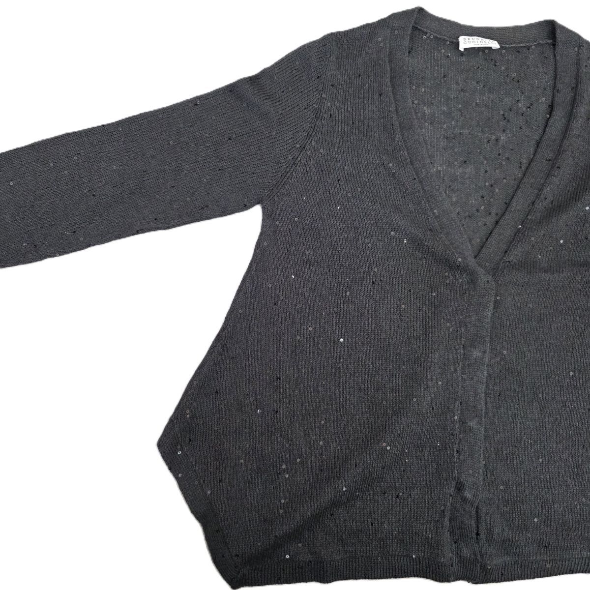 Brunello Cucinelli ブルネロクチネリ リネン シルク スパンコール