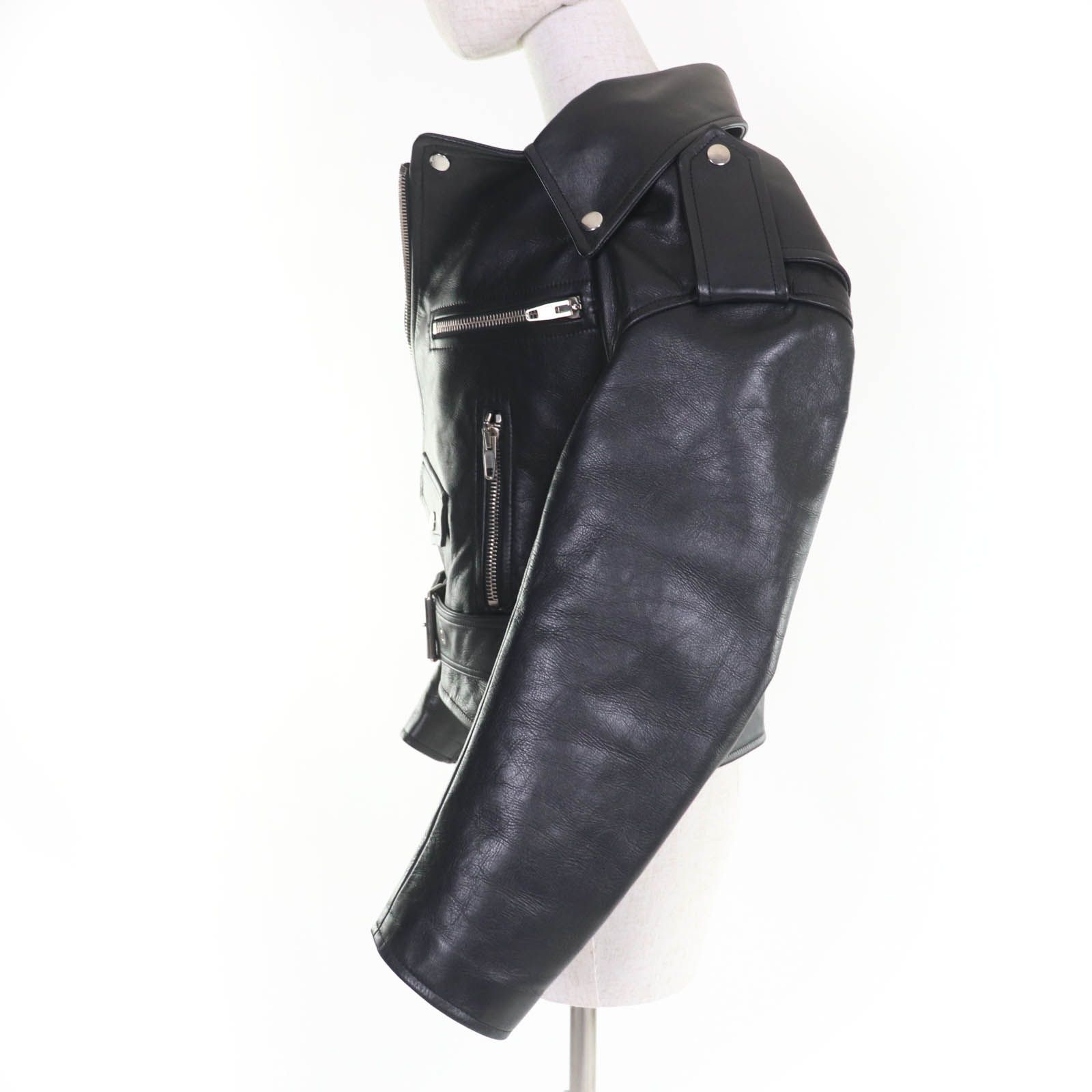 美品☆BALENCIAGA バレンシアガ 446474 スウィングトップ レザー