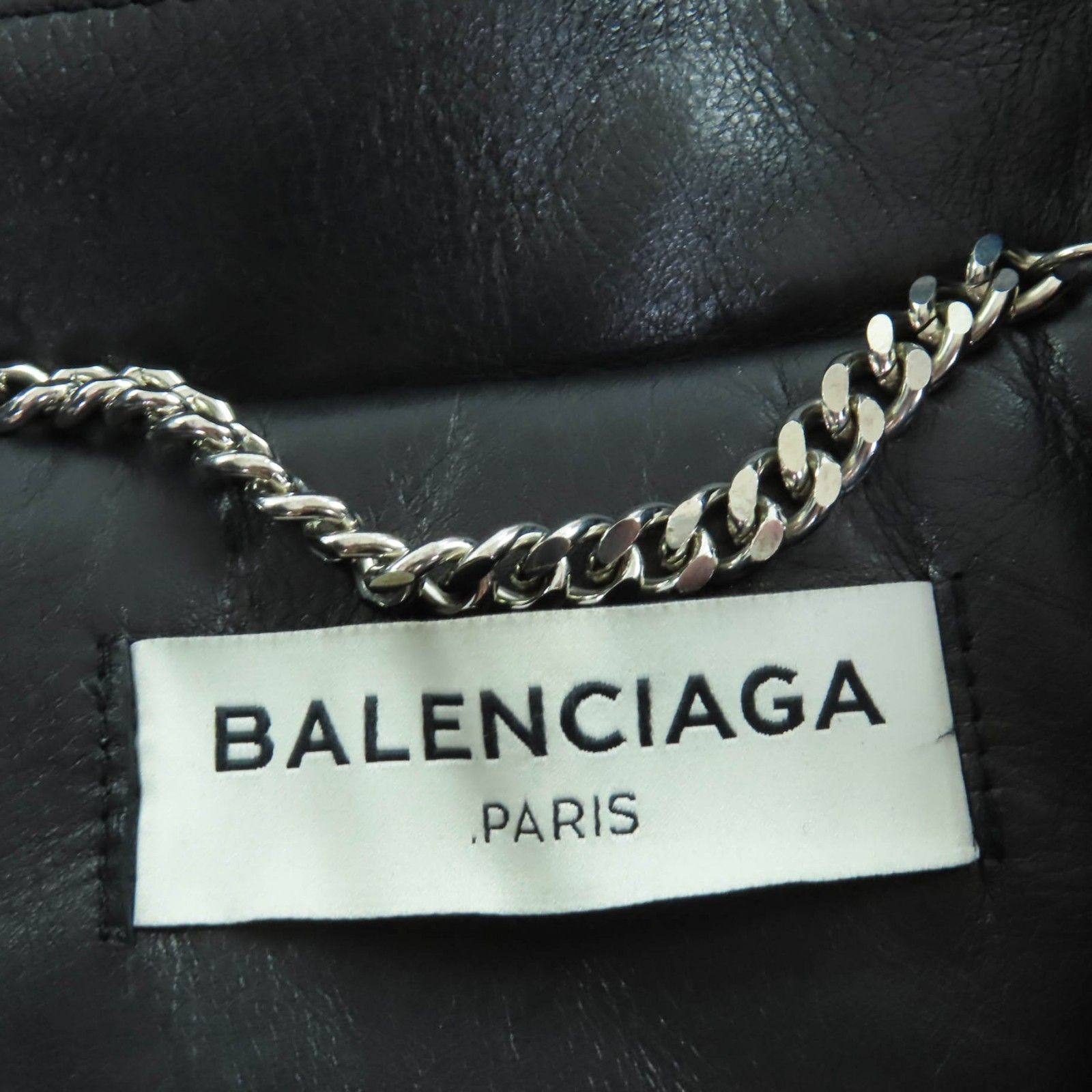 美品☆BALENCIAGA バレンシアガ 446474 スウィングトップ レザー