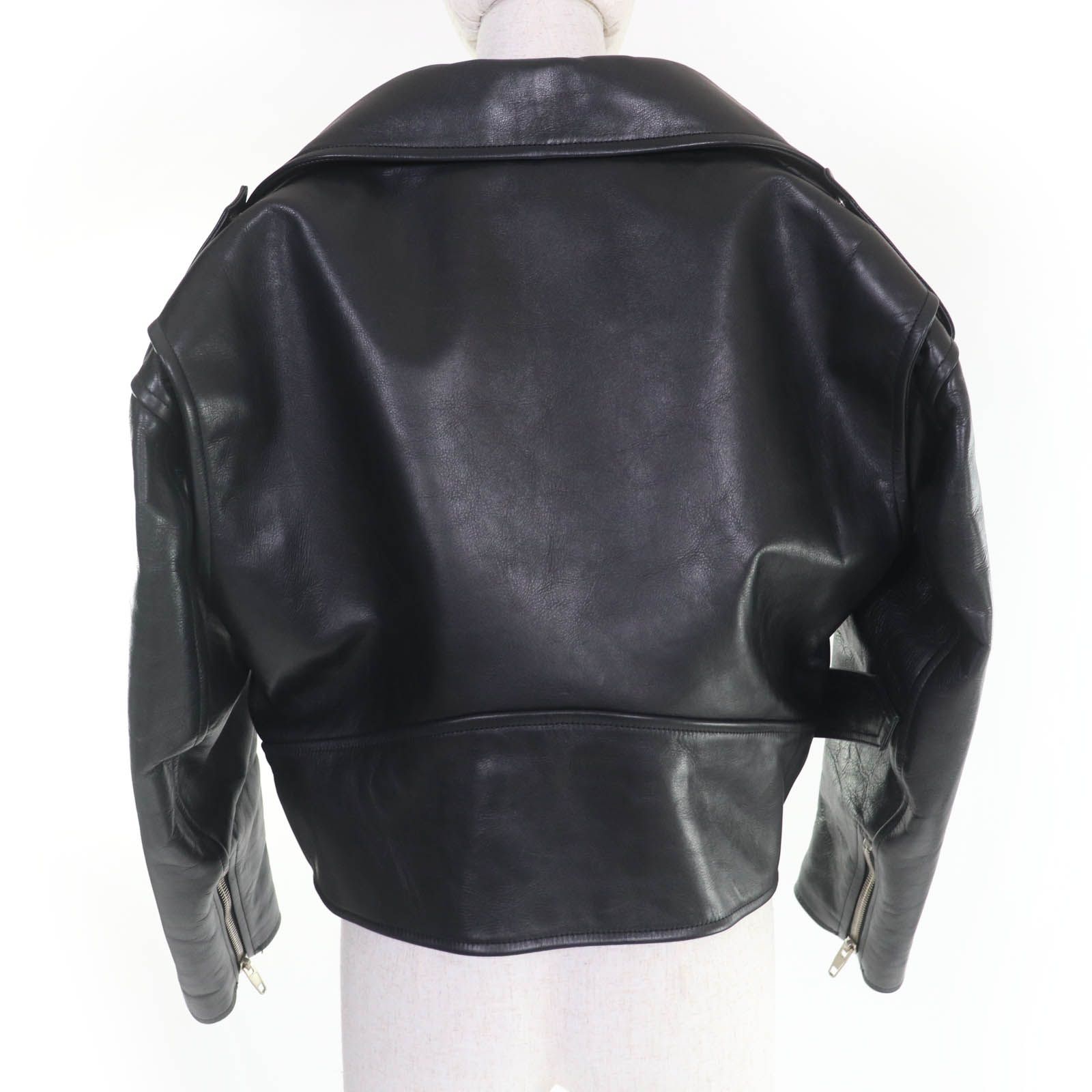美品☆BALENCIAGA バレンシアガ 446474 スウィングトップ レザー