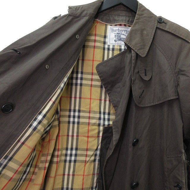 バーバリー BURBERRY 長袖 トレンチコート ロング ライナー付 ウール