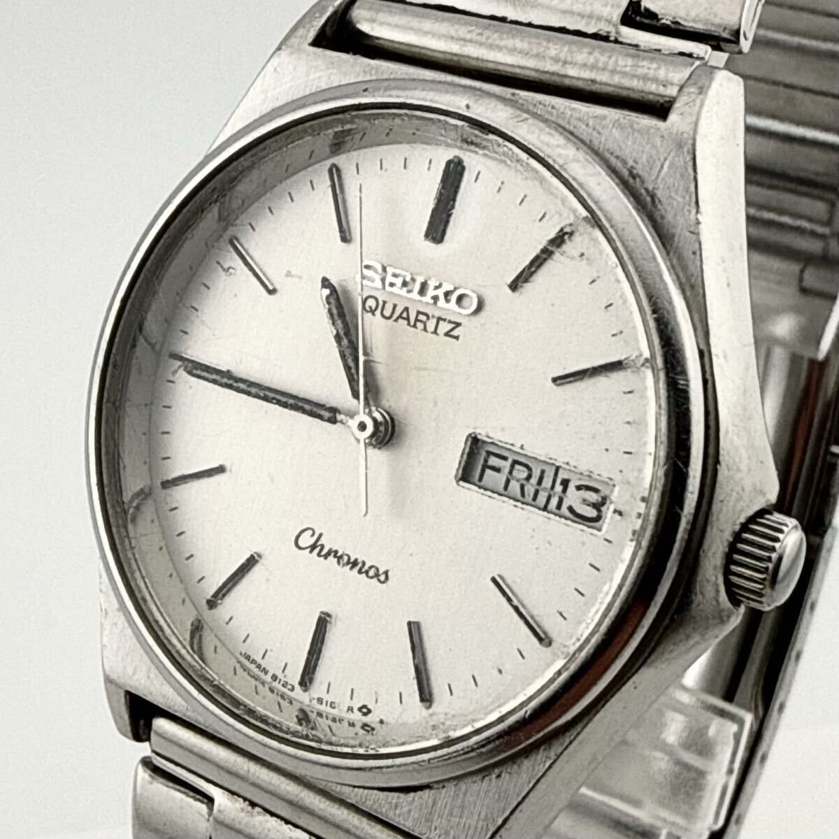 SEIKO 8123-6130 セイコー Chronos クロノス メンズ 腕時計 稼働品 