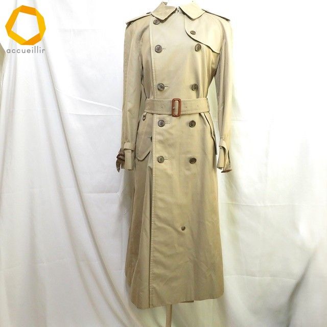 anc バーバリー BURBERRY コート ベージュ トレンチコート チェック 