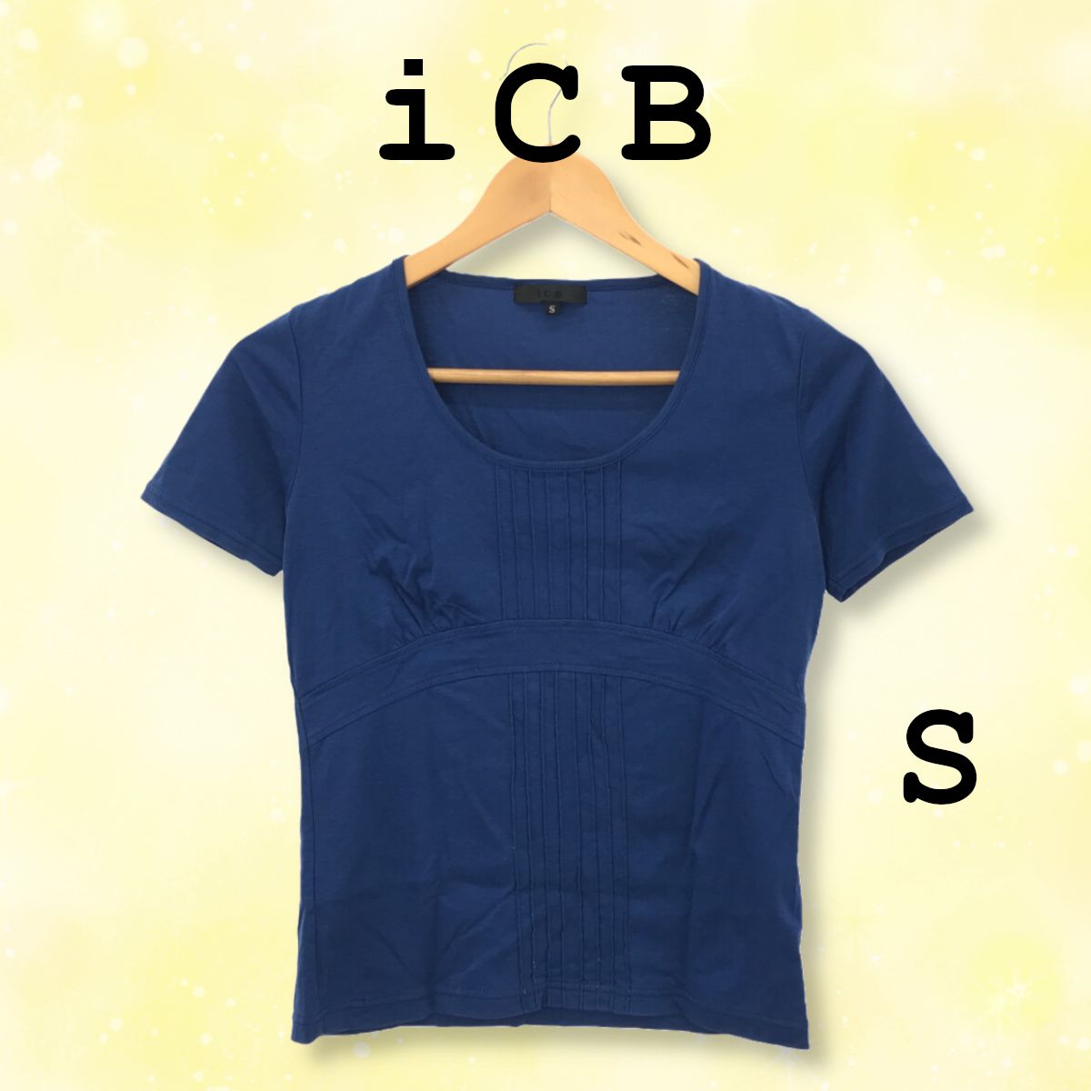 iCB アイシービー トップス Tシャツ カットソー 半袖 オーバルネック 