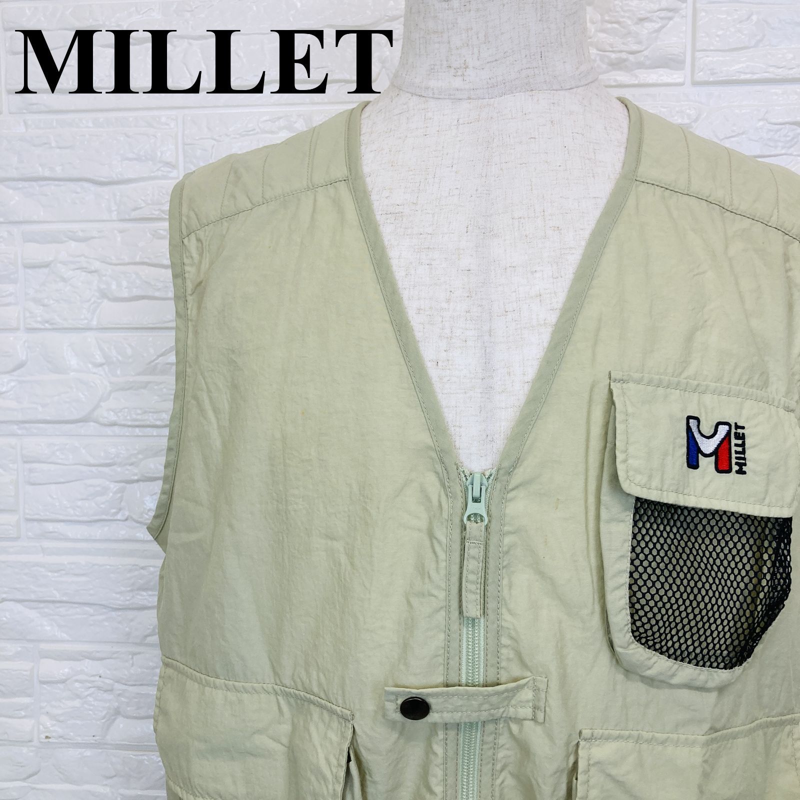 MILLET ミレー ベスト ライトグリーン 0204K