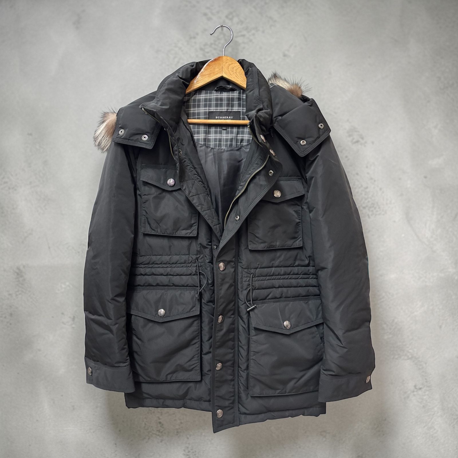 Lサイズ 美品 BURBERRY BLACK LABEL バーバリーブラックレーベル 