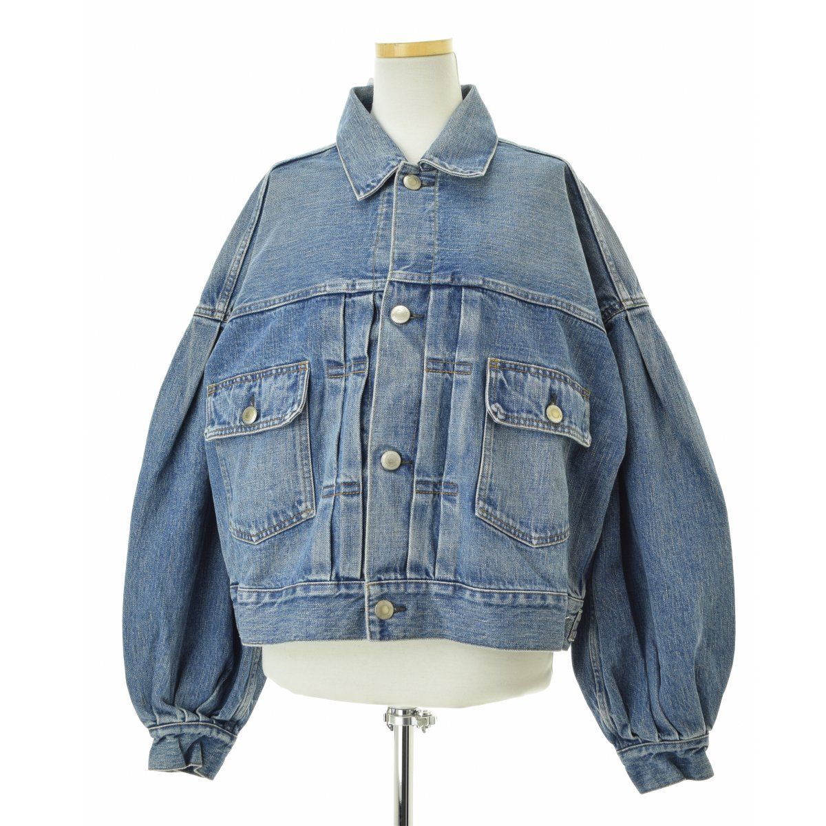 HYKE】25FW 17560 BALLOON SLEEVE DENIM JACKET TYPE 2 BIG FITデニム