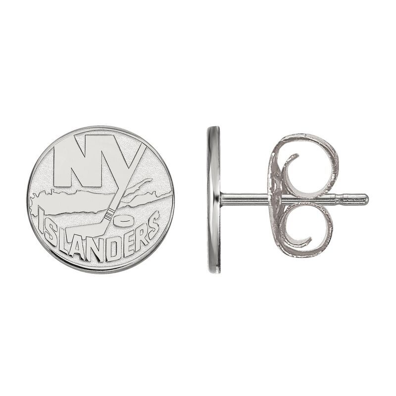 ロゴアート レディース ブレスレット・バングル・アンクレット アクセサリー LogoArt New York Islanders Sterling Silver Medium Logo Pendant