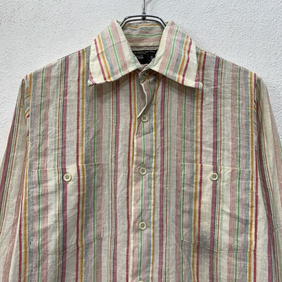 70s JC Penney オンブレチェック長袖シャツ L - メルカリ