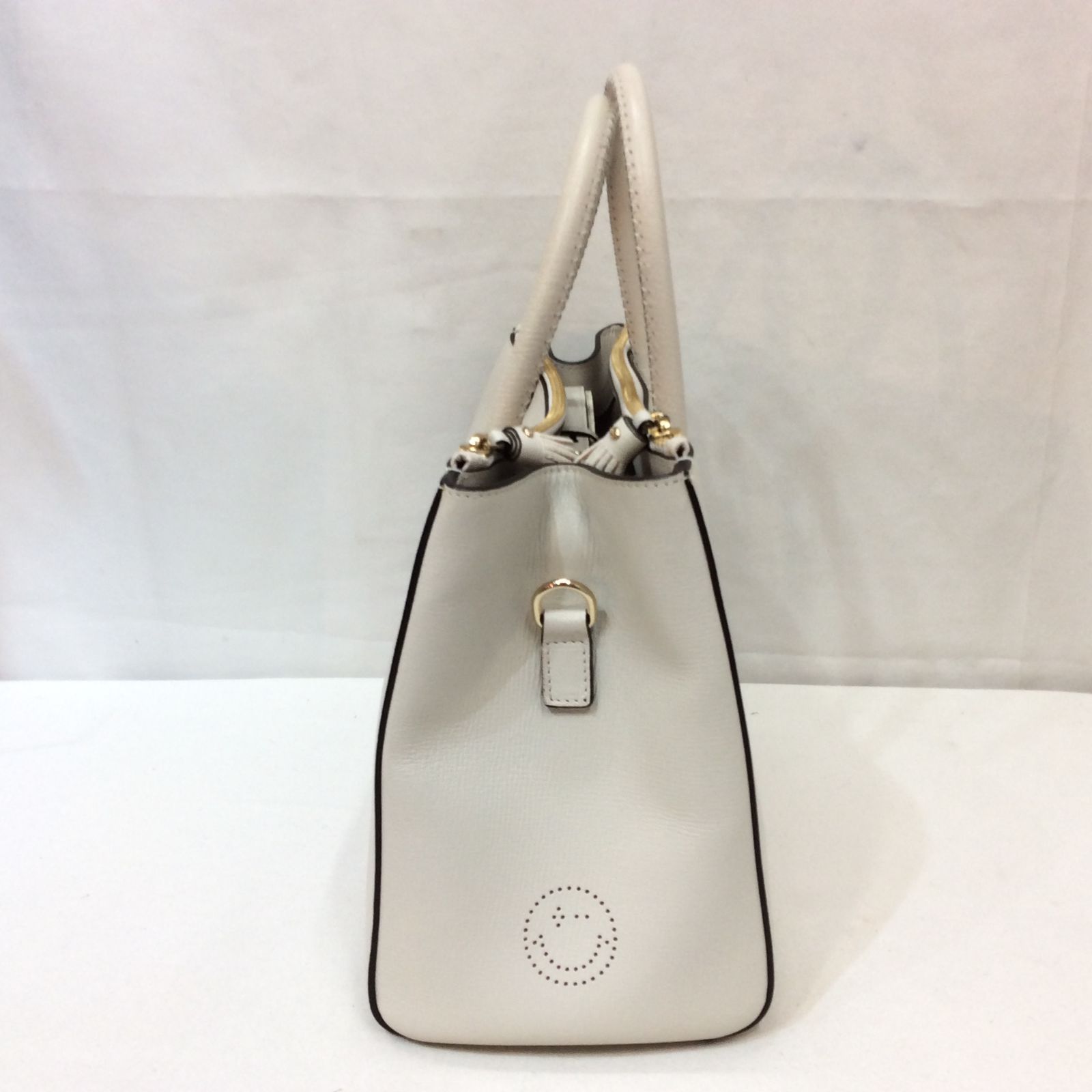 美品☆ANYA HINDMARCH アニヤハインドマーチ イーブリー スマイル 2WAY 