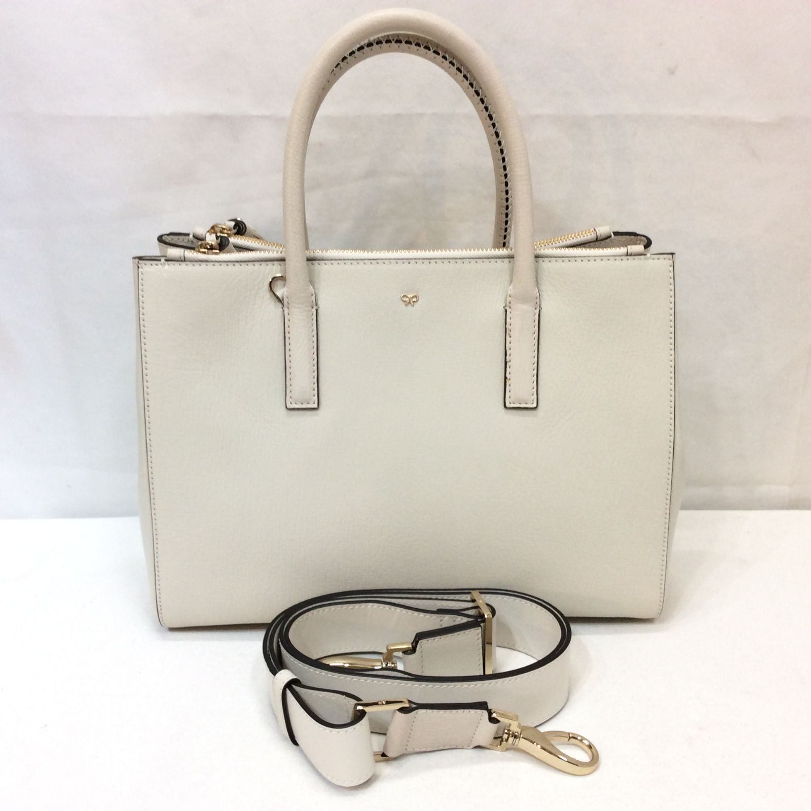 美品☆ANYA HINDMARCH アニヤハインドマーチ イーブリー スマイル 2WAY 