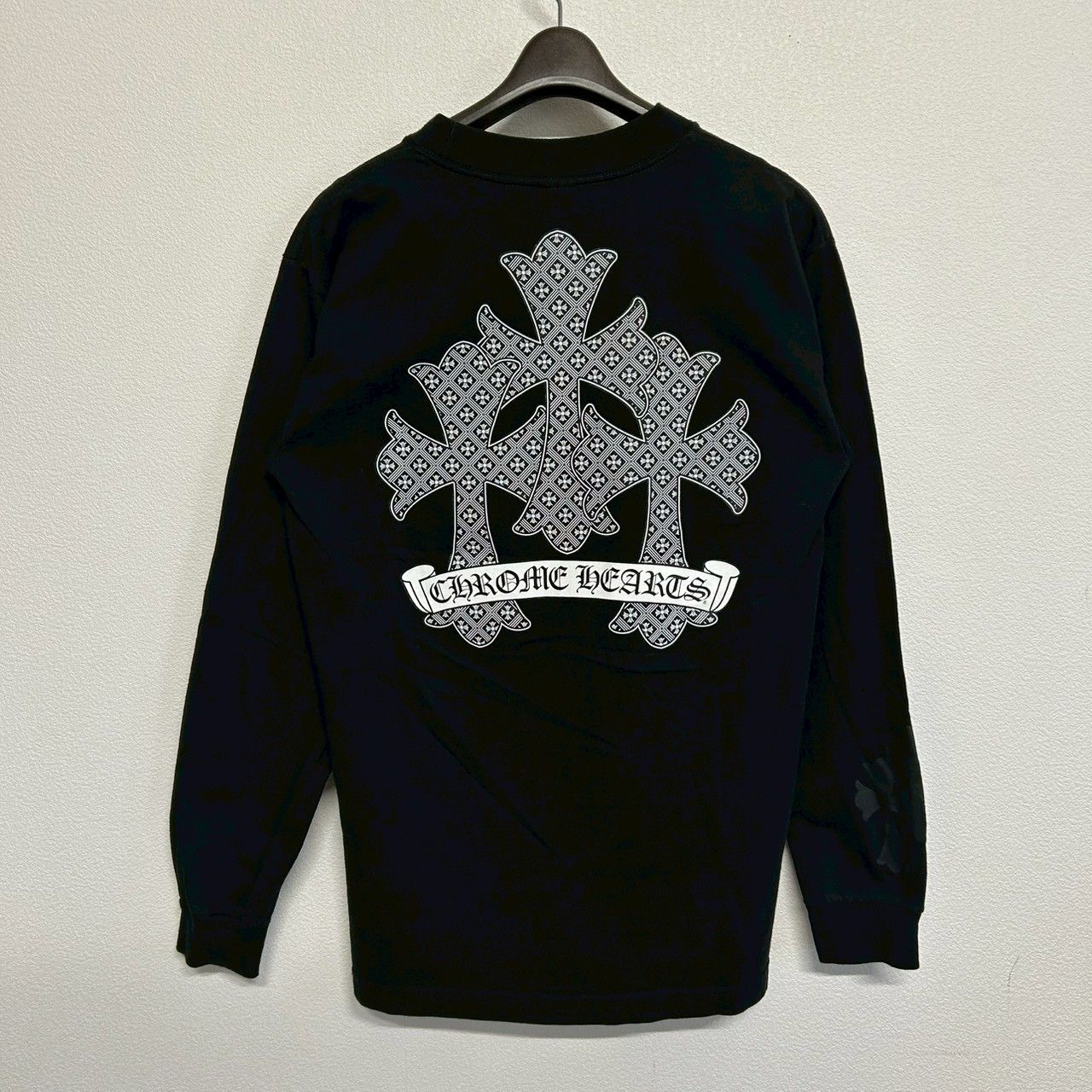 CHROME HEARTS Tシャツ セメタリークロス スクロールロゴ M 極美品 クロムハーツ スクロールラベル セメタリークロス Tシャツ