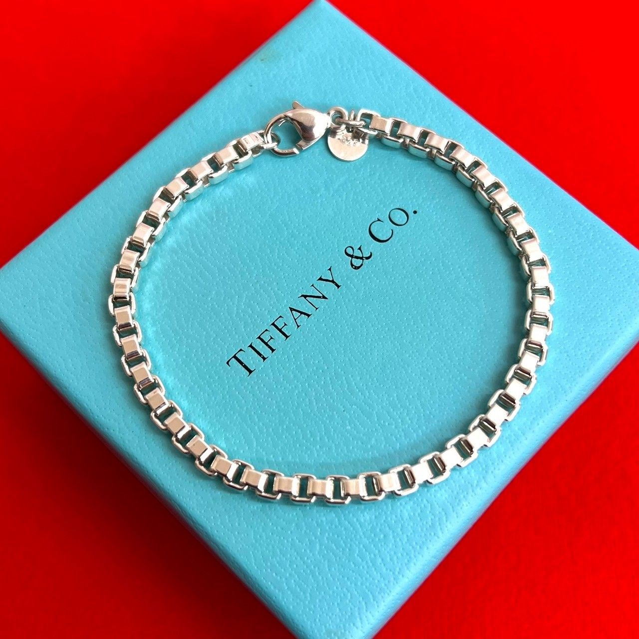 極 美品 TIFFANY&Co. ティファニー ベネチアン シルバー925 チェーン