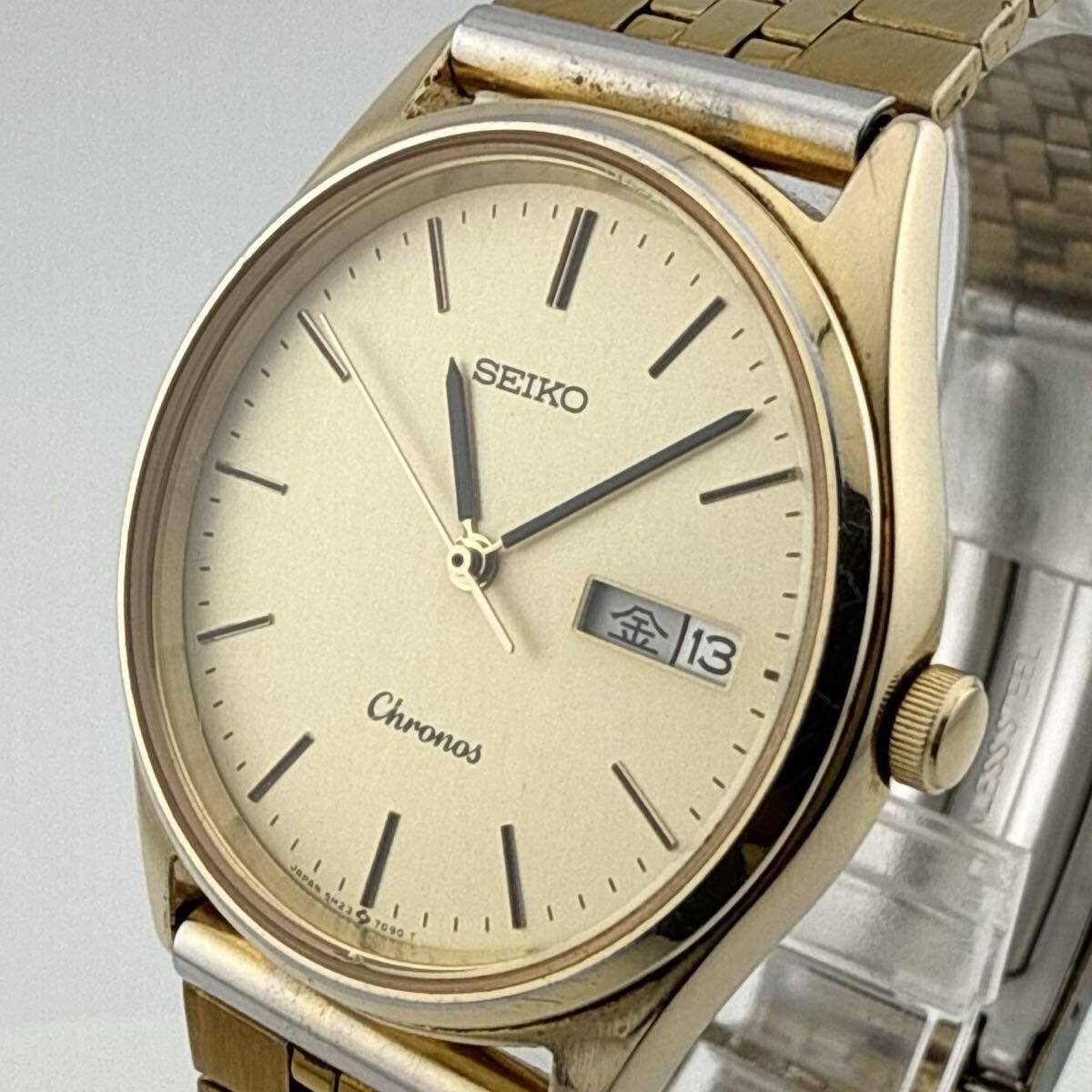 SEIKO SEIKO Chronos 5H23-7D40 腕時計 動作品 5H23-7D40 セイコー 