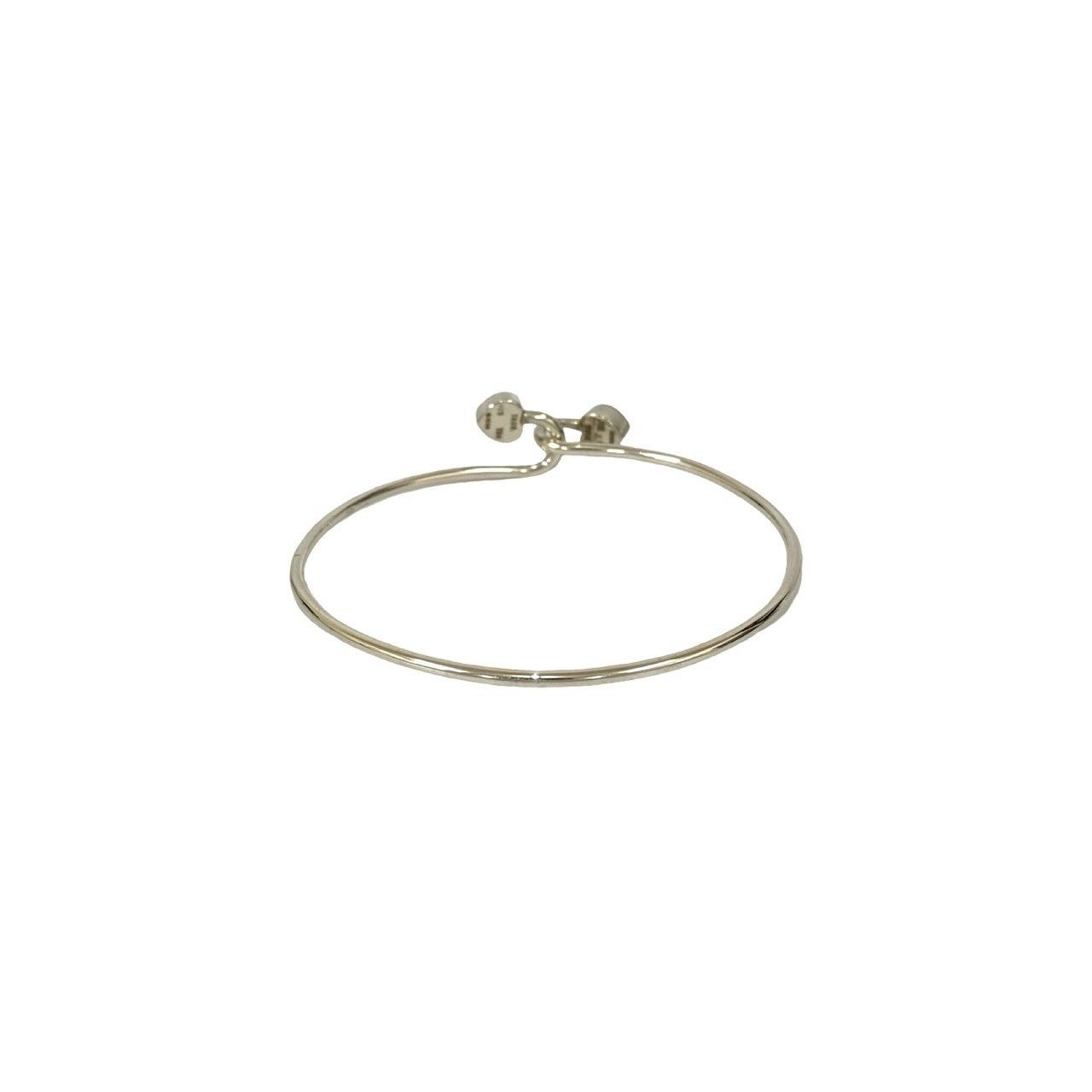 極 美品 TIFFANY&Co. ティファニー ダブル ハート フック バングル 