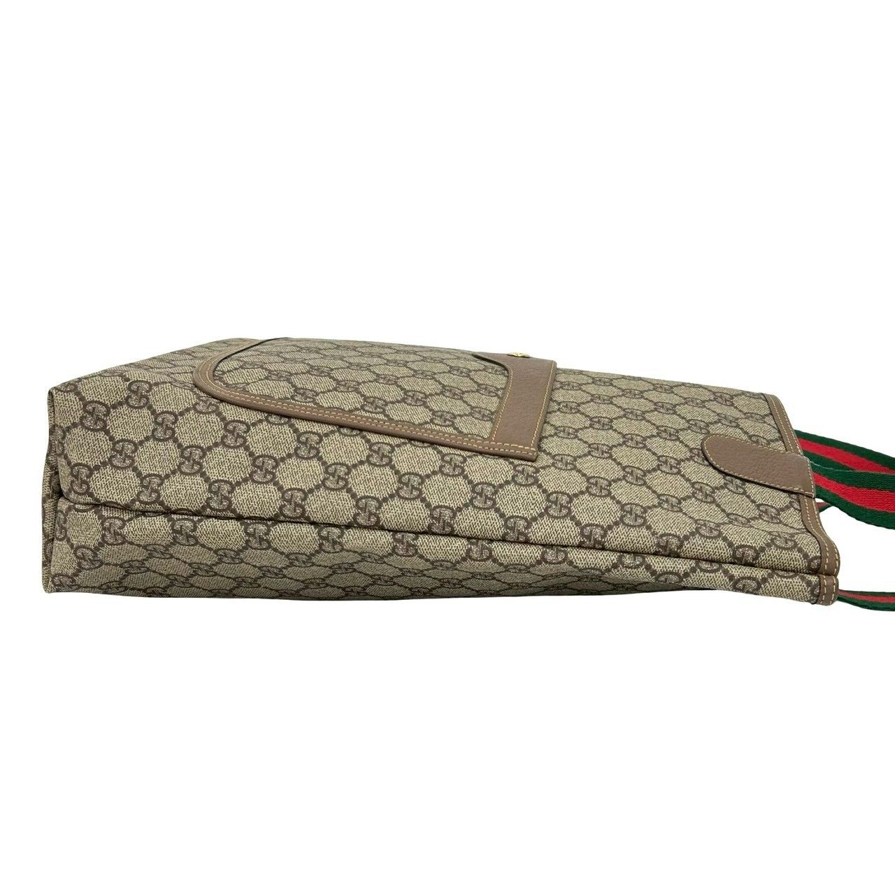 極 美品 GUCCI グッチ オールドグッチ シェリーライン GG ロゴ 柄 金具