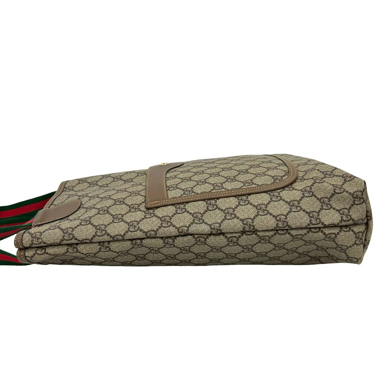 極 美品 GUCCI グッチ オールドグッチ シェリーライン GG ロゴ 柄 金具