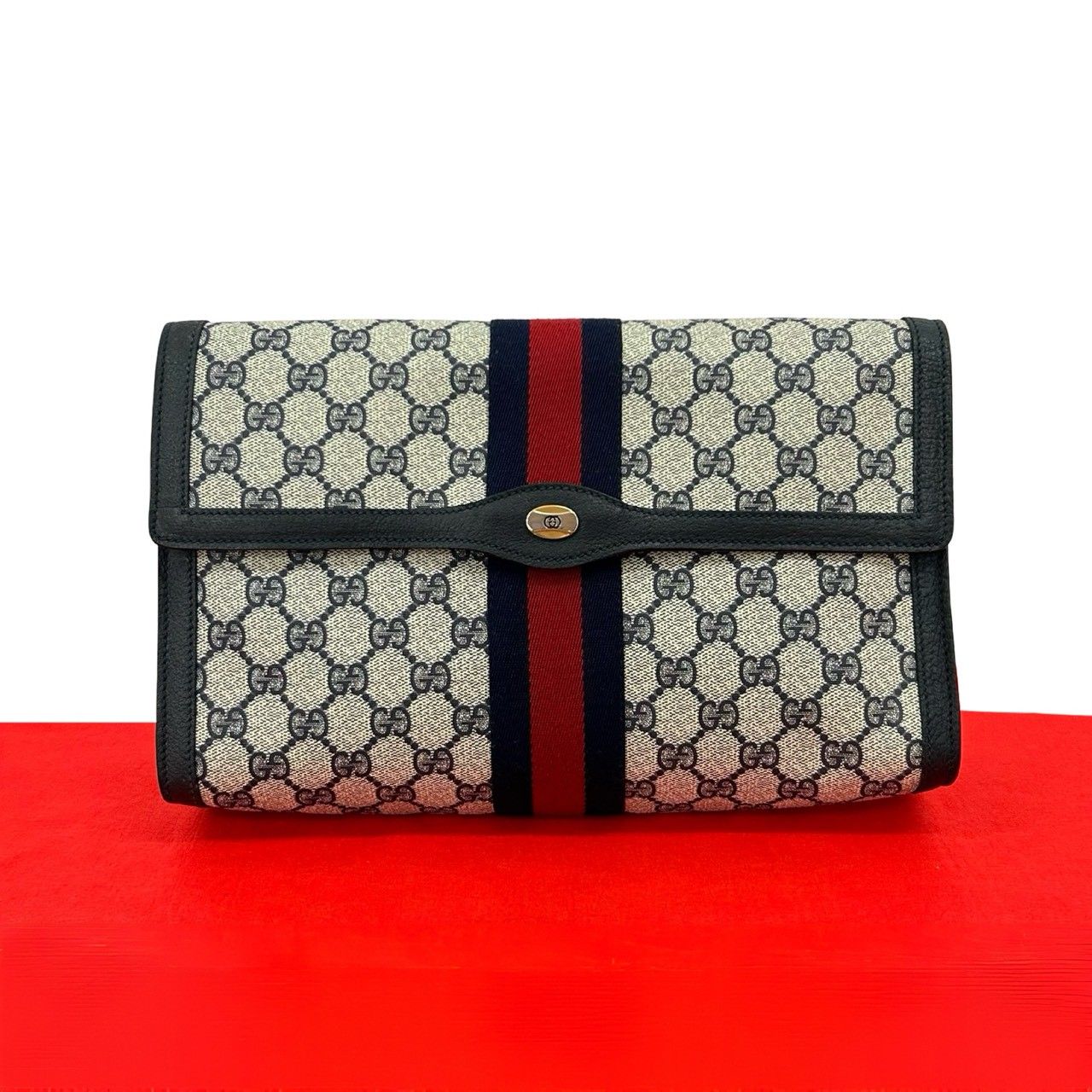 GUCCI GG柄クラッチバッグ 極美品 メルカリ