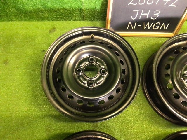 中古】N－WGN 6BA-JH3 14インチ スチールホイール 4本セット 42700