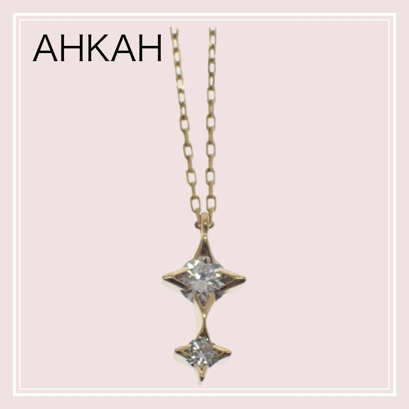 AHKAH】アーカー AHKAH アルビレオ ネックレス 18金 K18 イエロー 