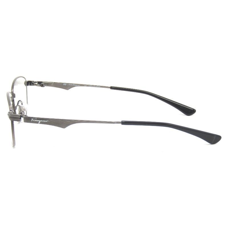 未使用 999.9 × FERRAGAMO フォーナインズ フェラガモ メガネフレーム SF9006 日本製 スクエア 035 シャイニーガンメタル 65009986 未使用 999.9 × FERRAGAMO フォーナインズ フェラガモ メガネフレーム