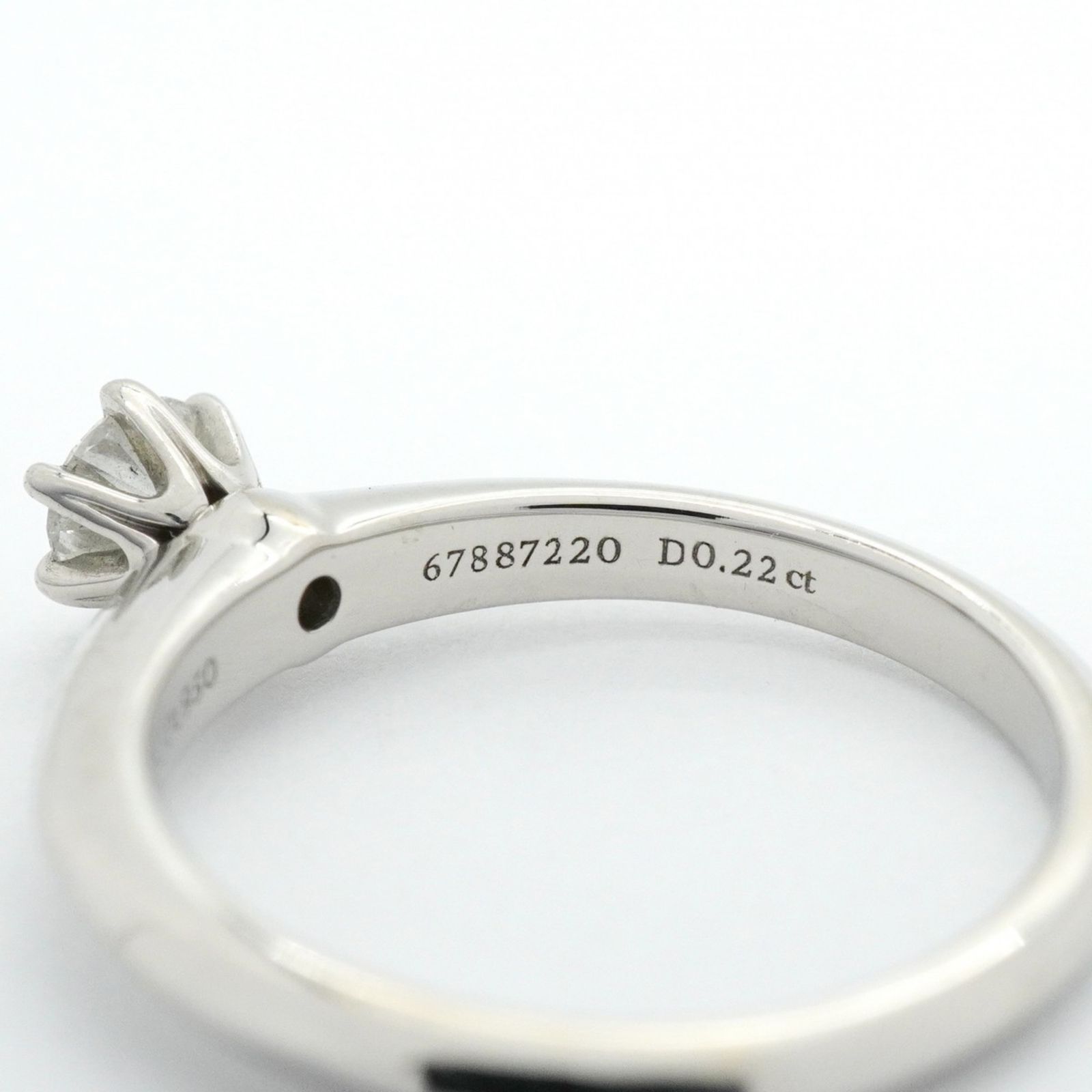 ティファニー ソリティアリング ダイヤ 0.22ct 指輪 中古