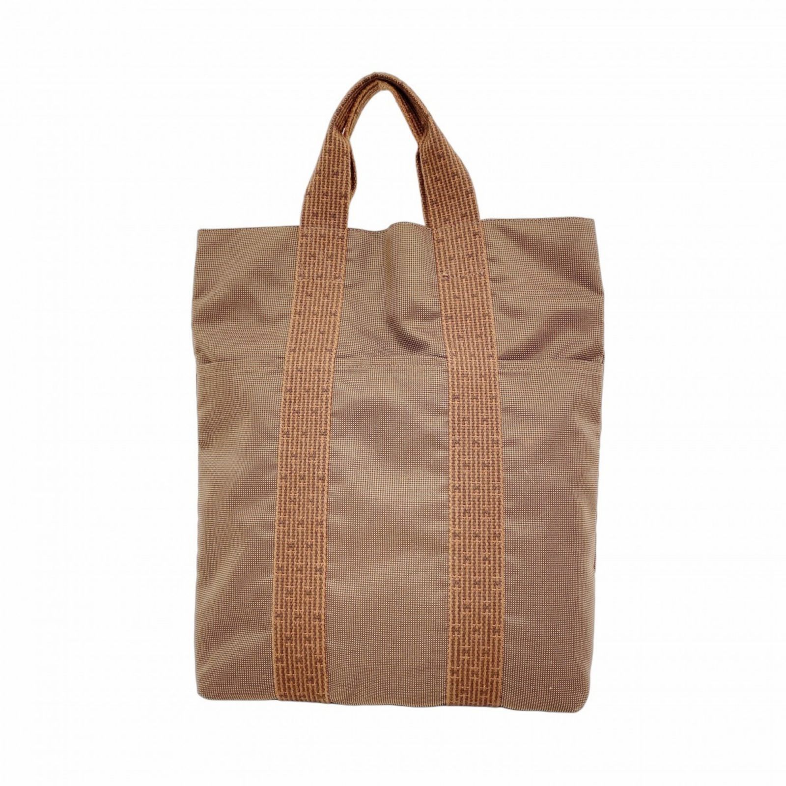 エルメス HERMES トートバッグ エールラインカバス ダークグレー×黒 