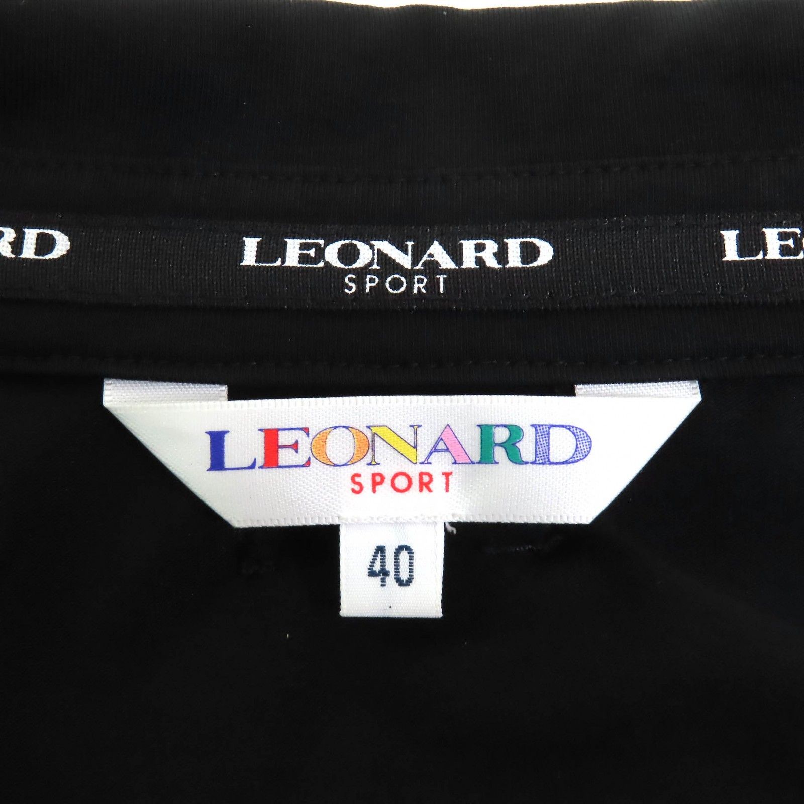 極美品△LEONARD SPORT レオナールスポーツ コットン ロゴスナップ
