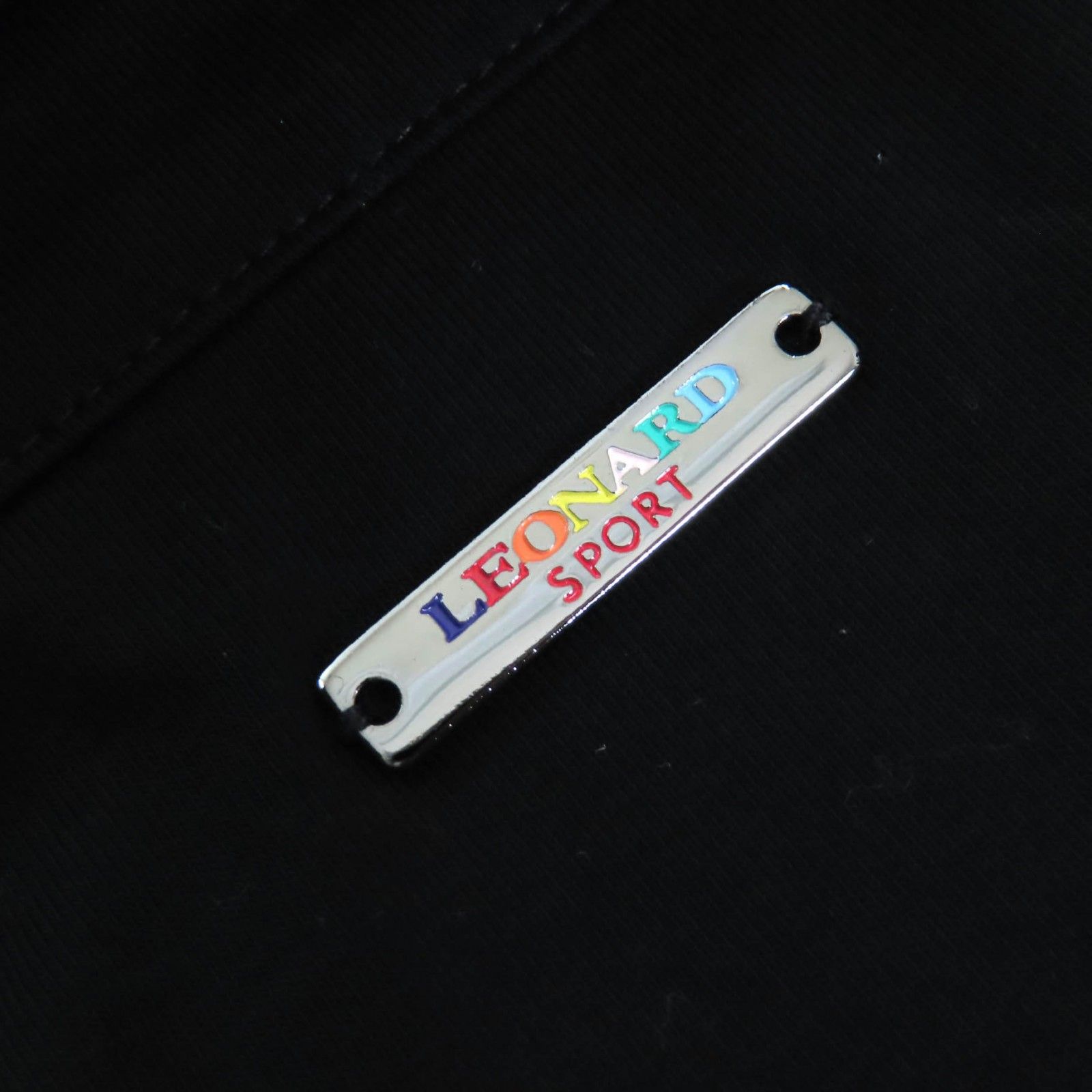 極美品△LEONARD SPORT レオナールスポーツ コットン ロゴスナップ