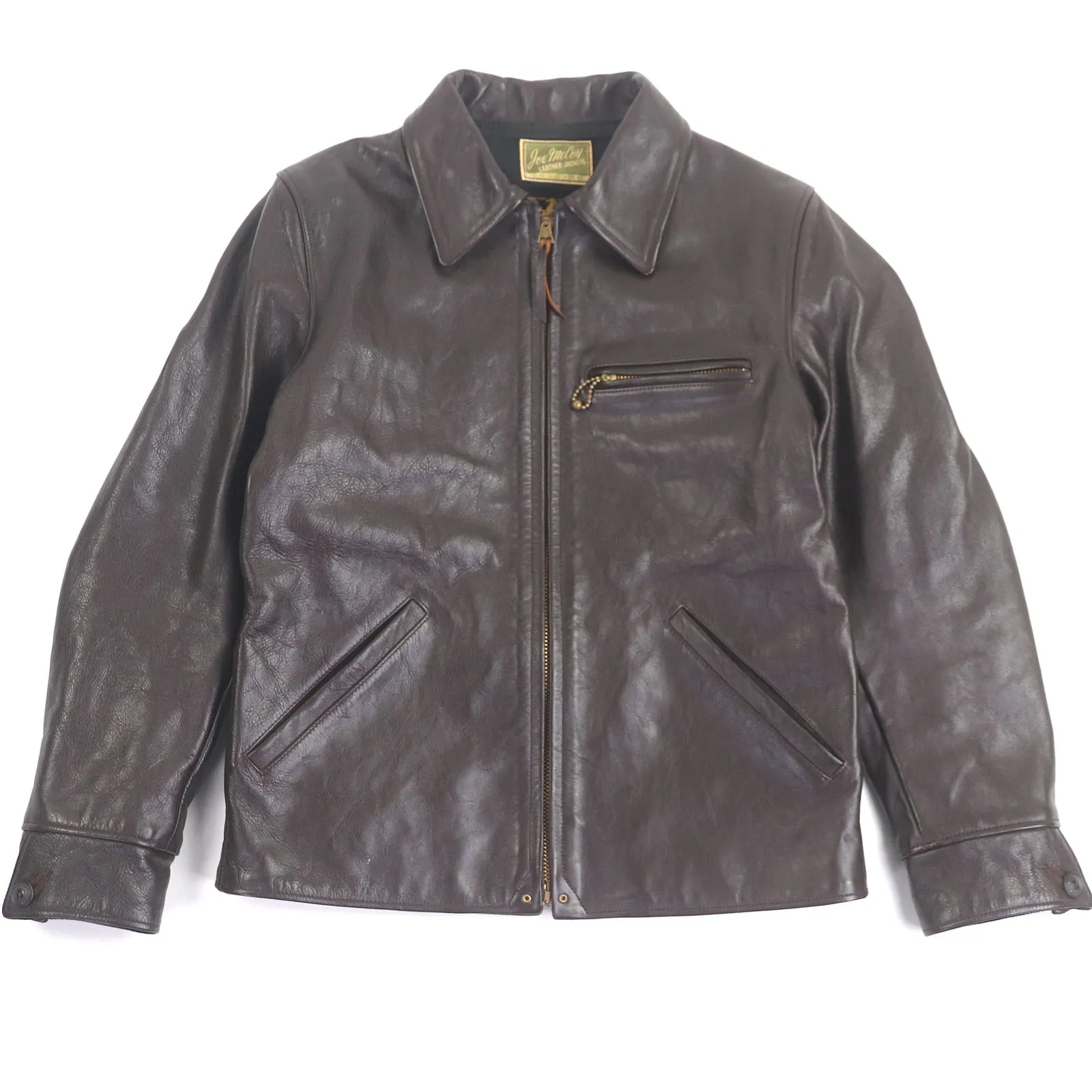Joe Mccoy レザー ライダース ジャケット バイカー ロカビリー AKLAK GRIZZLY JACKET / BROWN, JACOB | LEATHER JACKET(JOE) | The