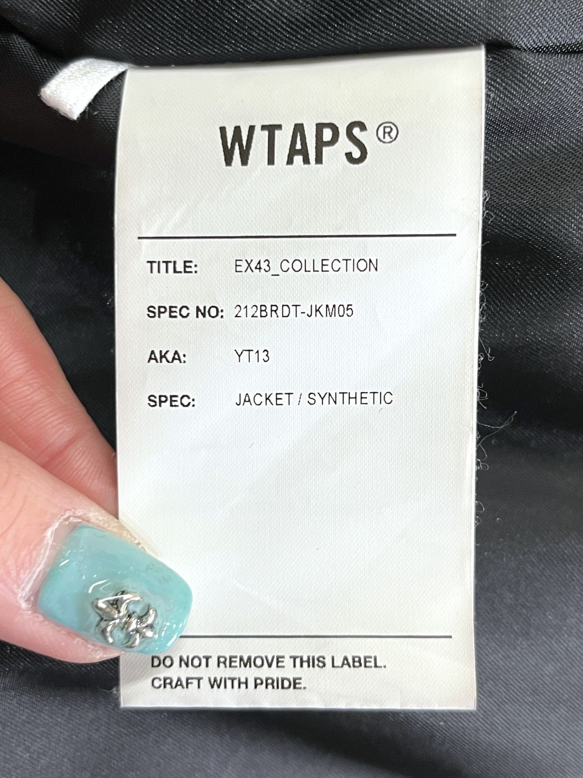 WTAPS｜ダブルタップス YT13/JACKET/SYNTHETIC シンセティックレザー