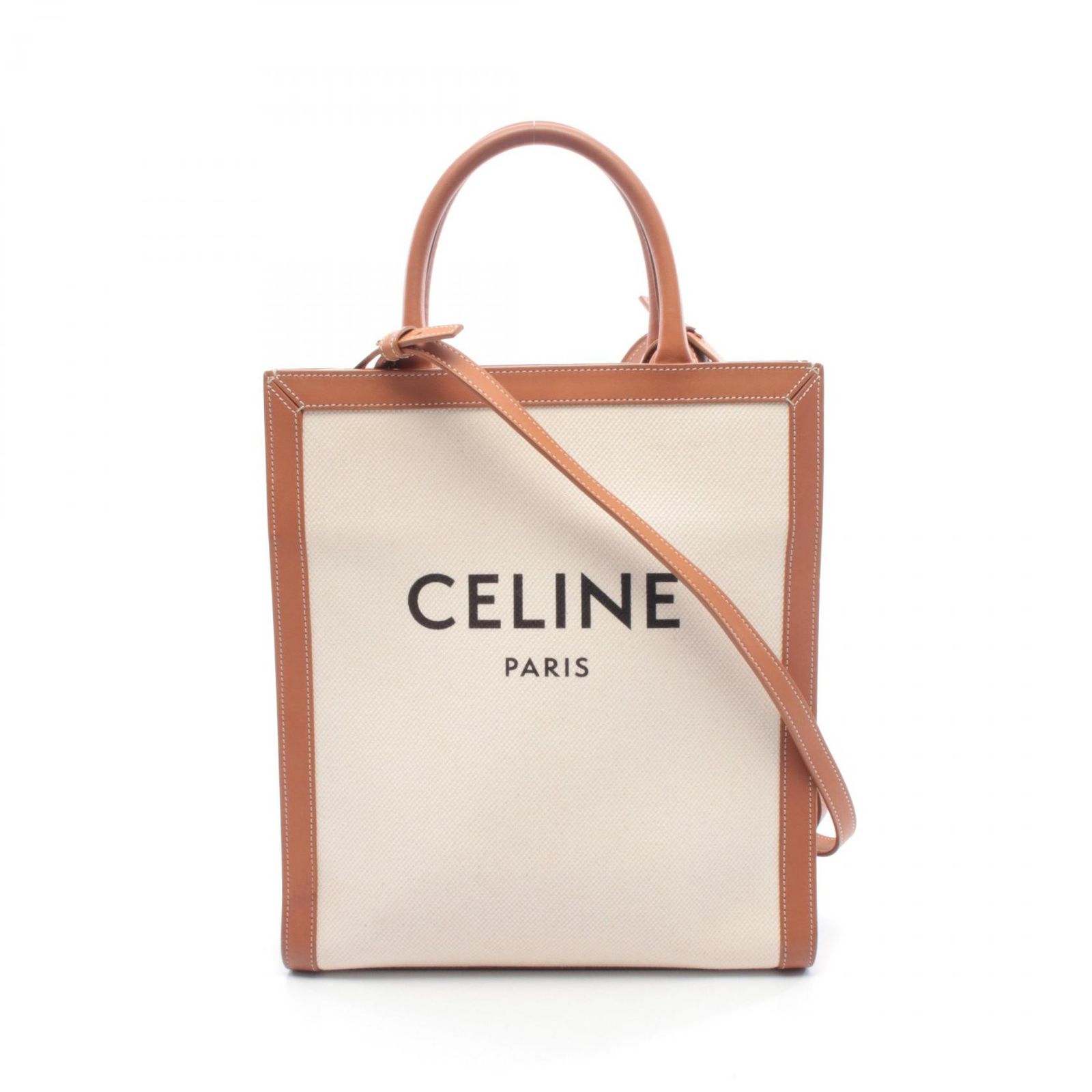 セリーヌ CELINE トートバッグ スモール バーティカル カバ ナチュラル 