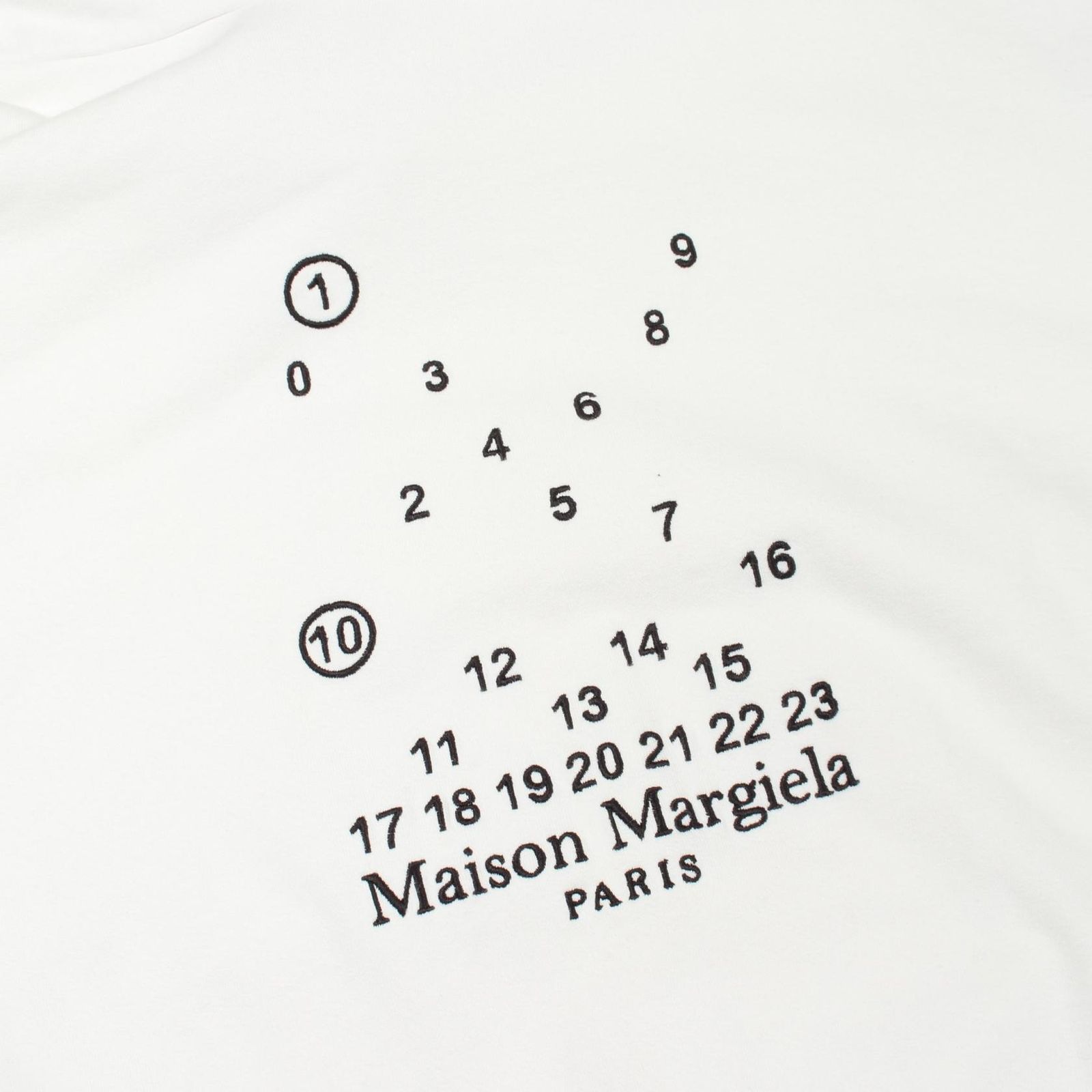 メゾン マルジェラ Maison Margiela パーカー ナンバリングロゴ刺繍