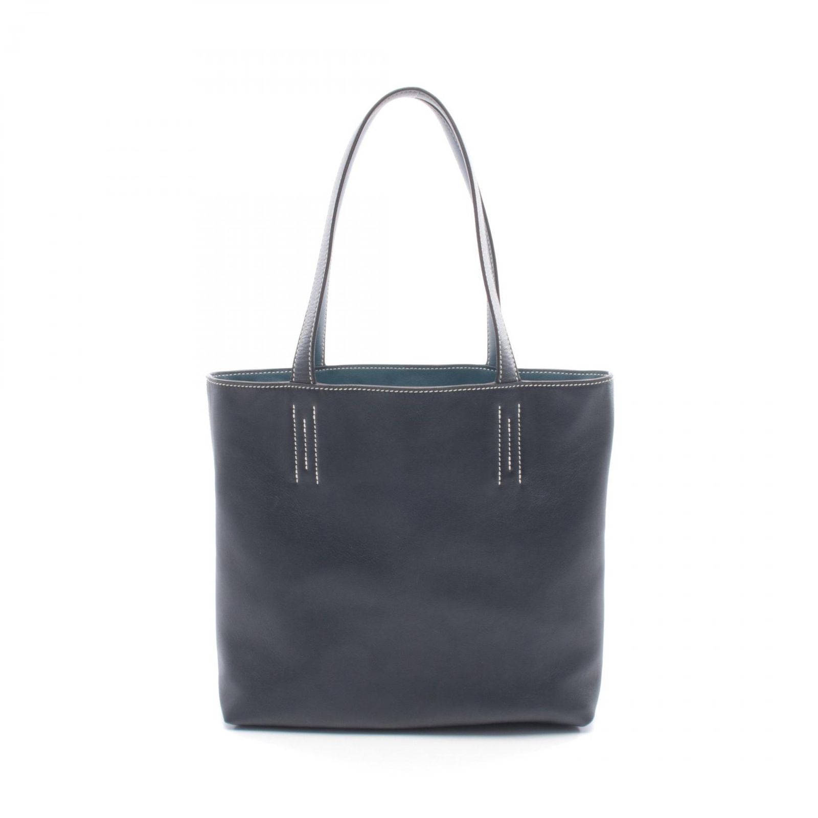 エルメス HERMES トートバッグ ドゥブルセンス28 ネイビー/ブルー 