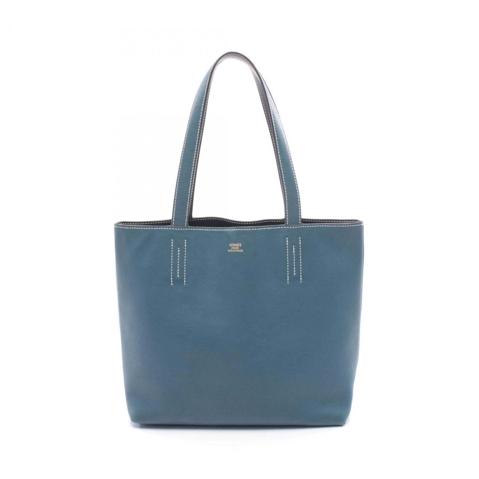 エルメス HERMES トートバッグ ドゥブルセンス28 ネイビー/ブルー 