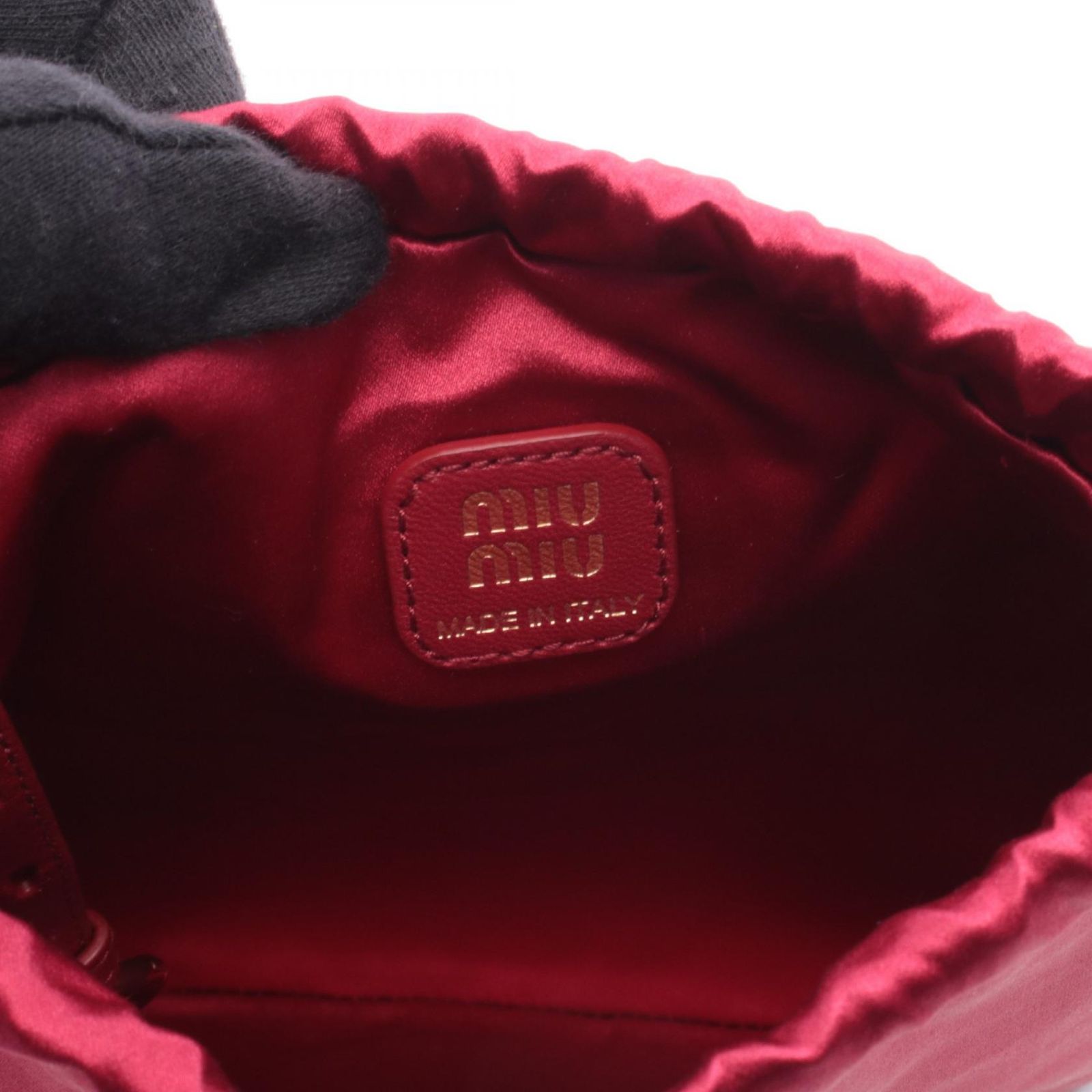 ミュウ ミュウ Miu Miu ポーチ DUCHESSE ダッチェス 5NG010 レッド 