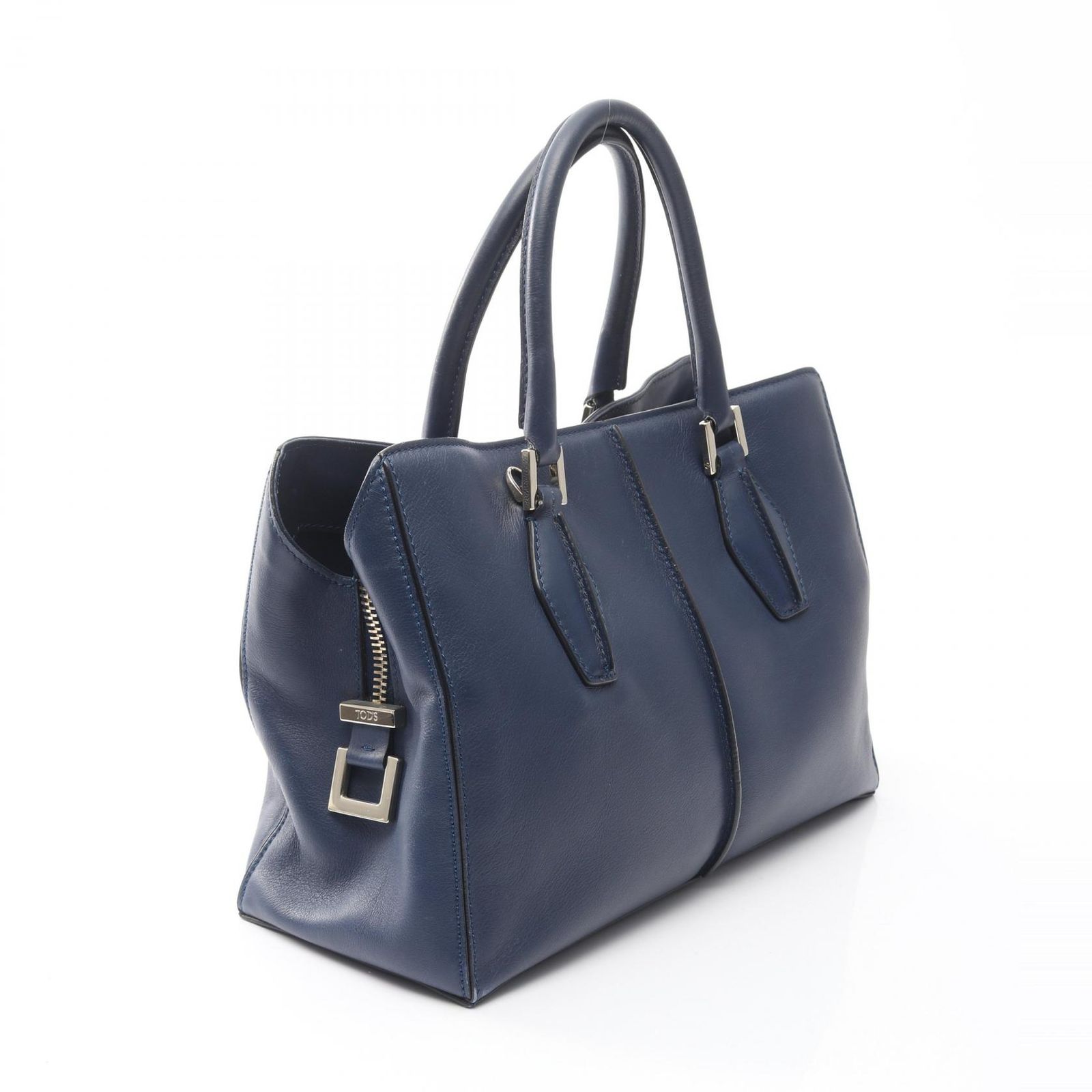 トッズ TOD'S ハンドバッグ Dスタイリング ネイビー レザー 2wayトート