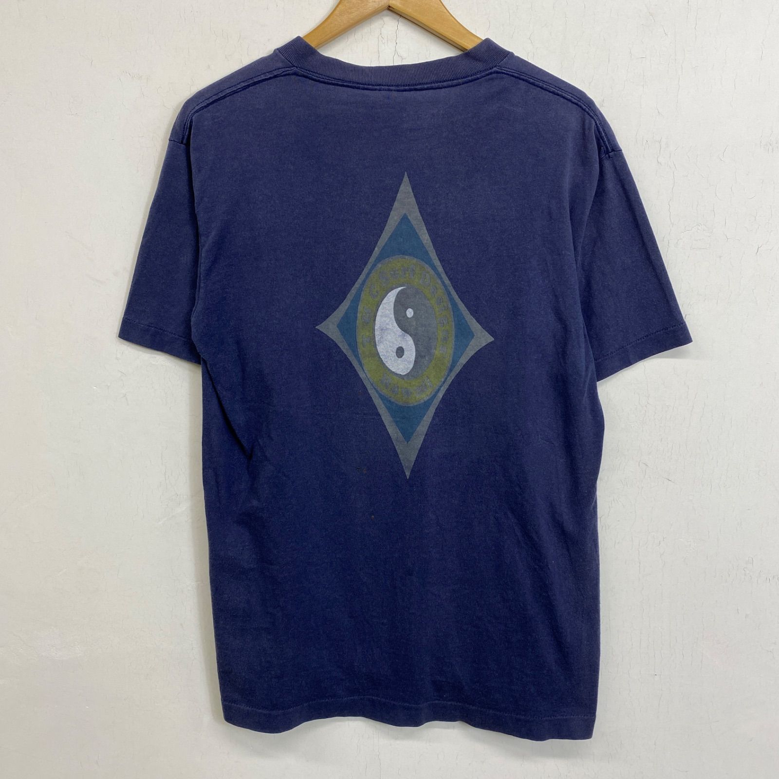 90s TOWN & COUNTRY 陰陽 Tシャツ 古着 VINTAGE USA製 ロゴ 両面 