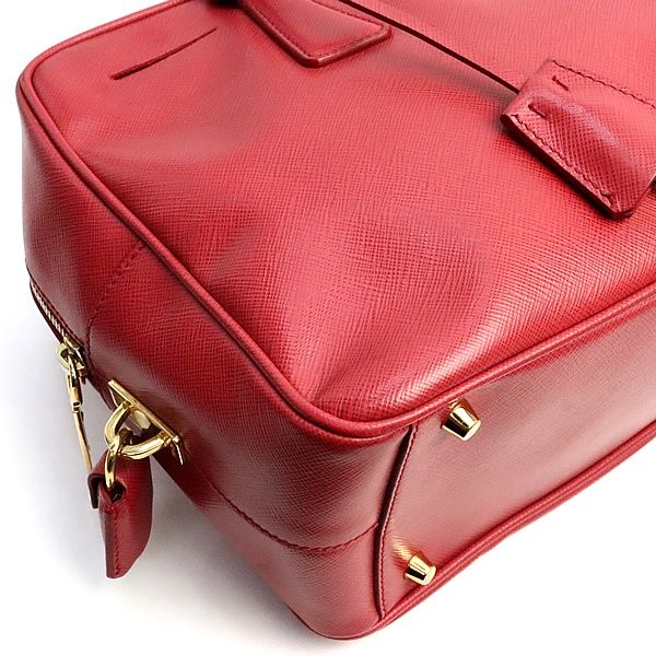 広尾店】プラダ PRADA ミニボストンバッグ ハンドバッグ サフィアーノ