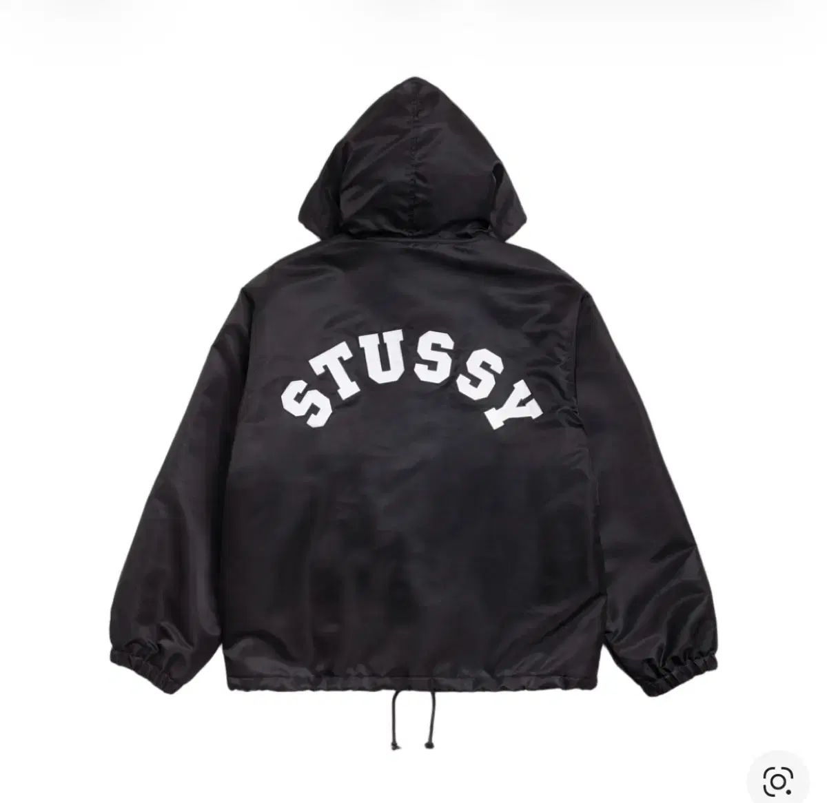 S M STUSSY ステューシー フーディー ジャケット ブラック