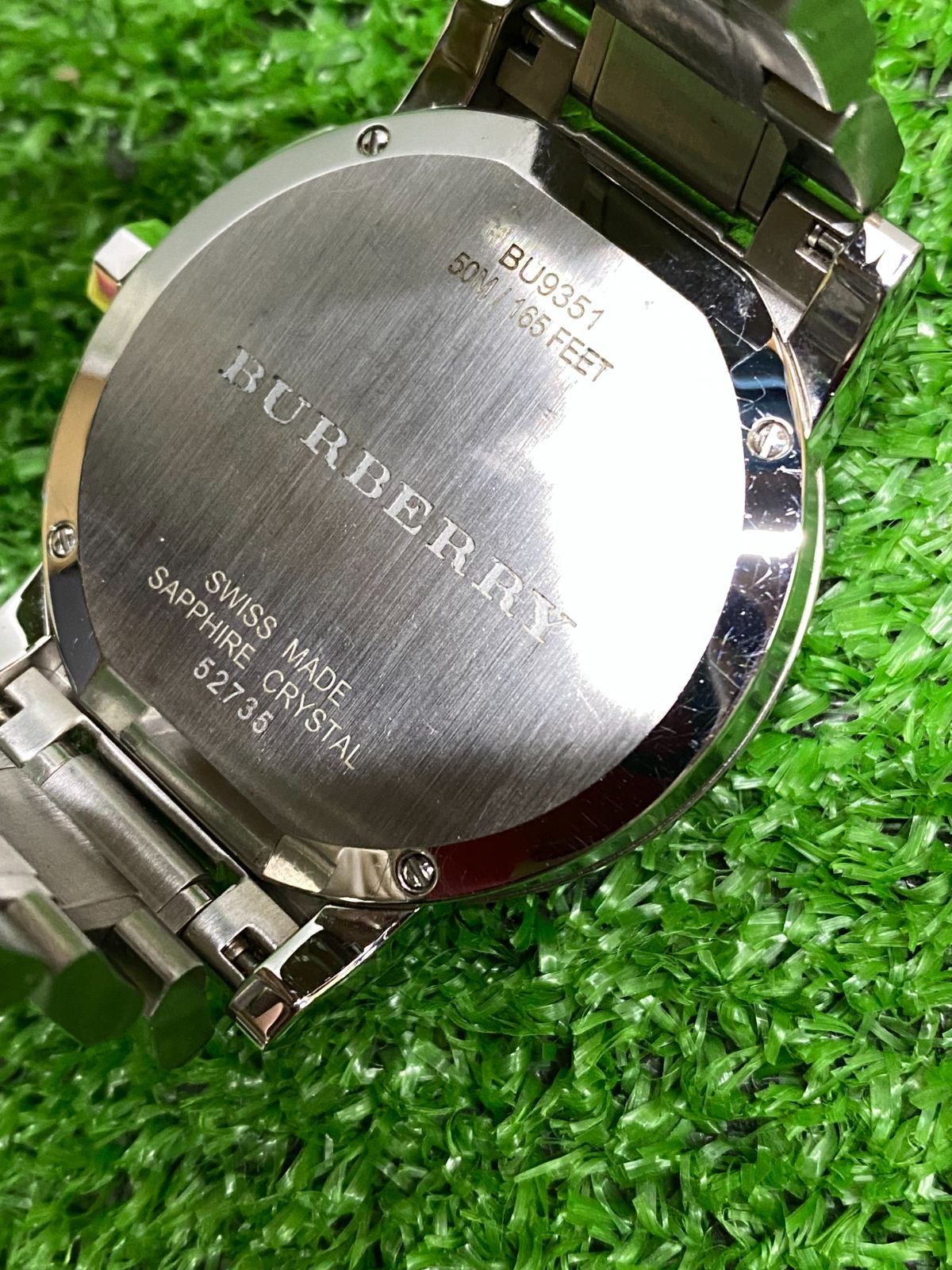 ○BURBERRY バーバリー メンズ 腕時計 クロノグラフ BU9351 腕回り17 