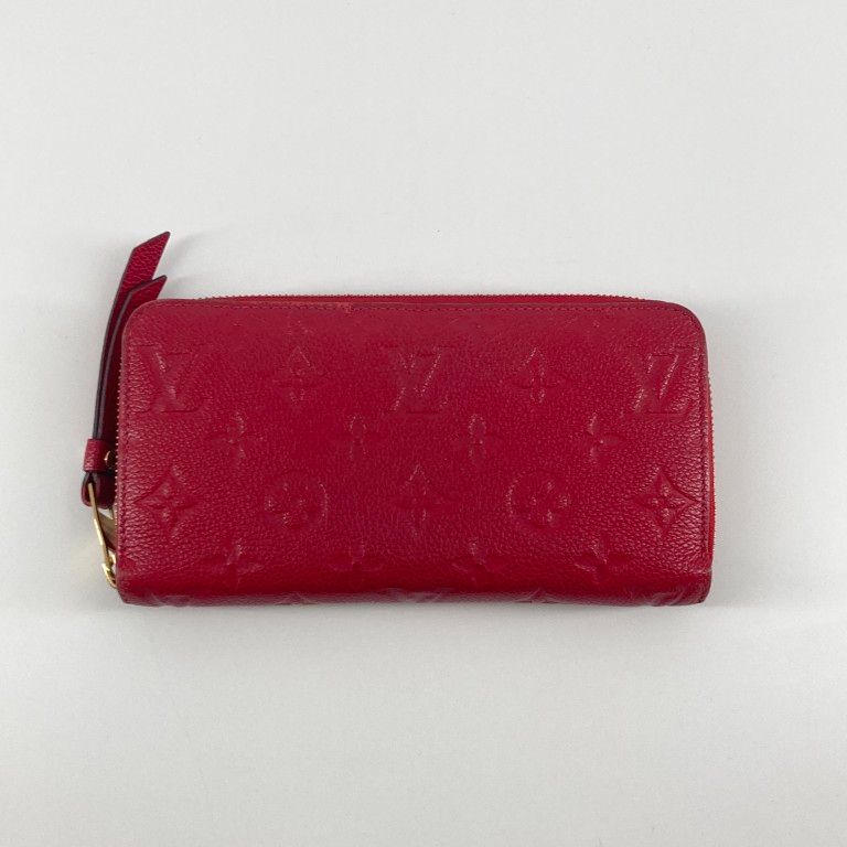 LOUIS LOUIS VUITTON レッド 長財布 VUITTON（ルイ・ヴィトン