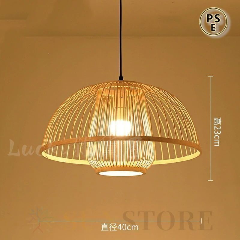 ペンダントライト 和風 和室 アジアン レトロ 照明器具 天井照明 天然