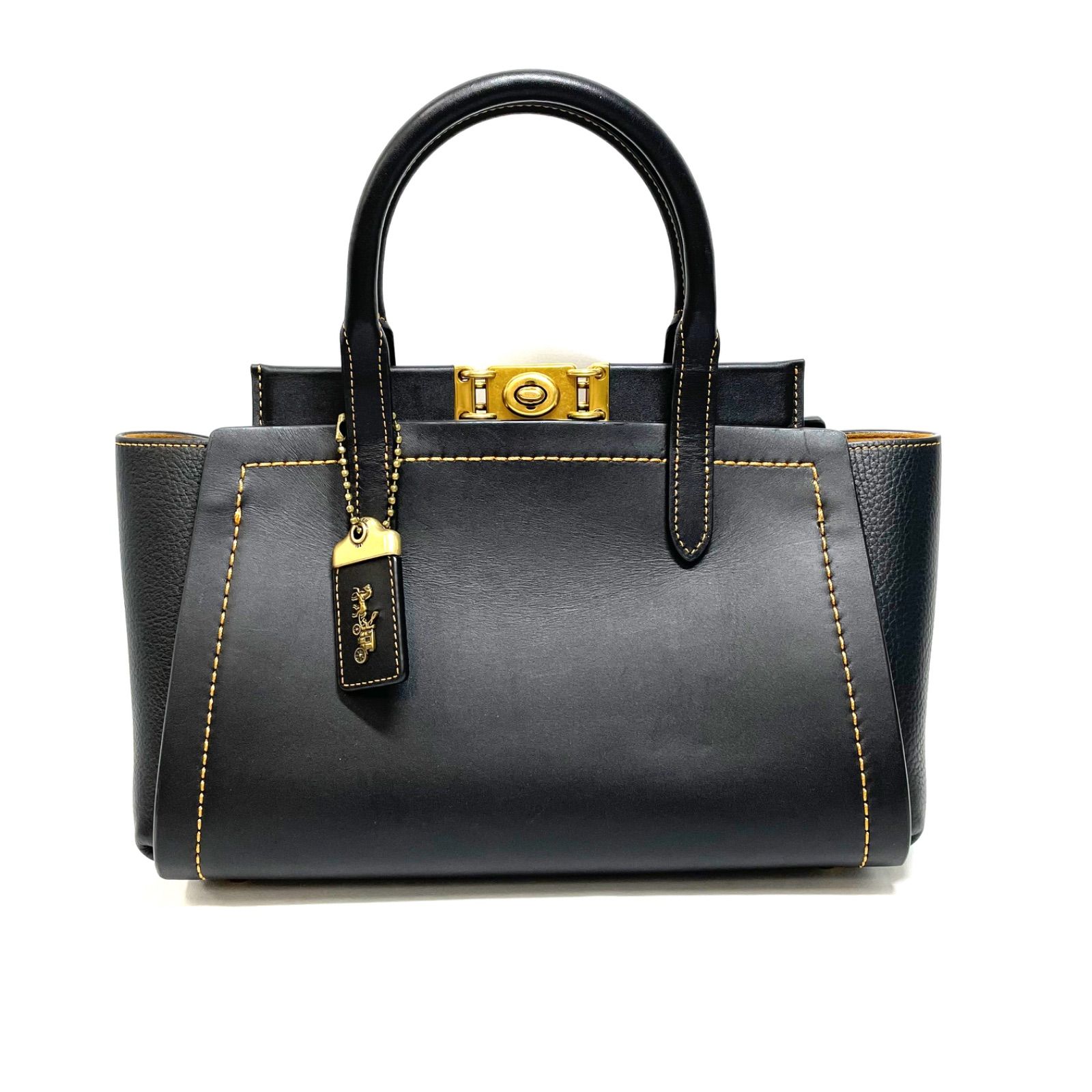 ABランク】 COACH コーチ トループキャリーオール 2WAY ハンドバッグ