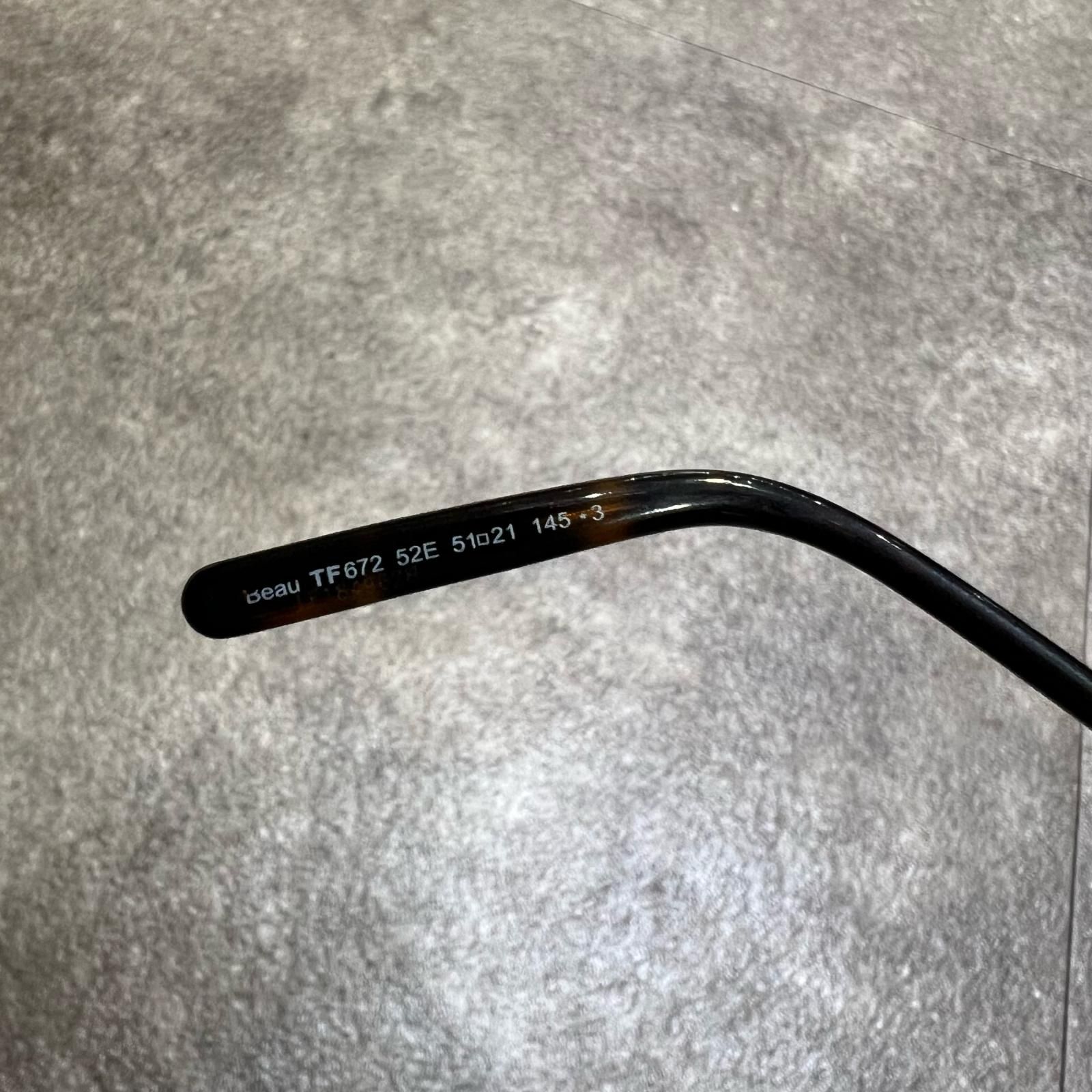 TOM FORD BEAU サングラス トムフォード TF672 ブラウン 51□21-145 