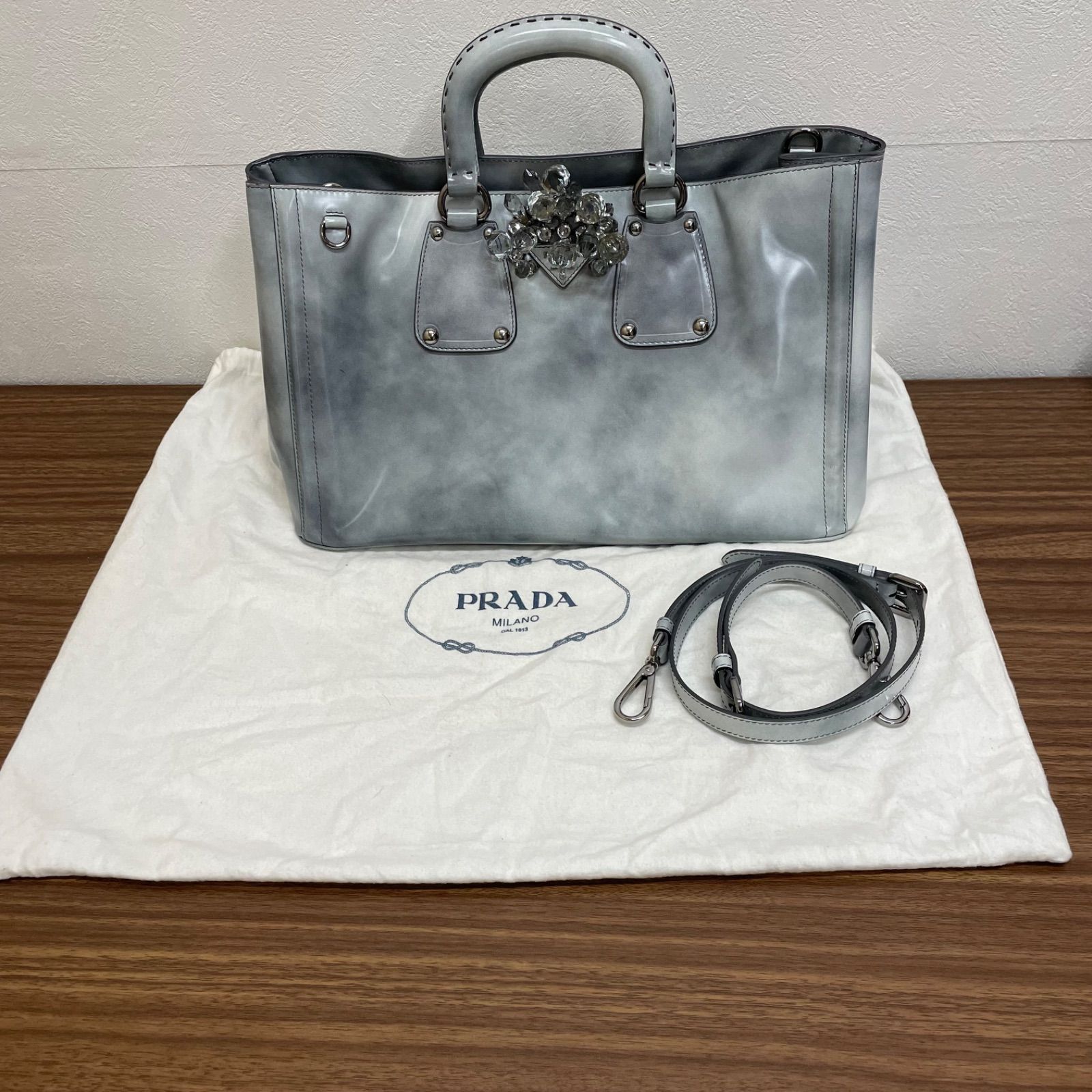 ◎【限定品】PRADA プラダ Grigio Spazzolato グリジオ スパッツォ 
